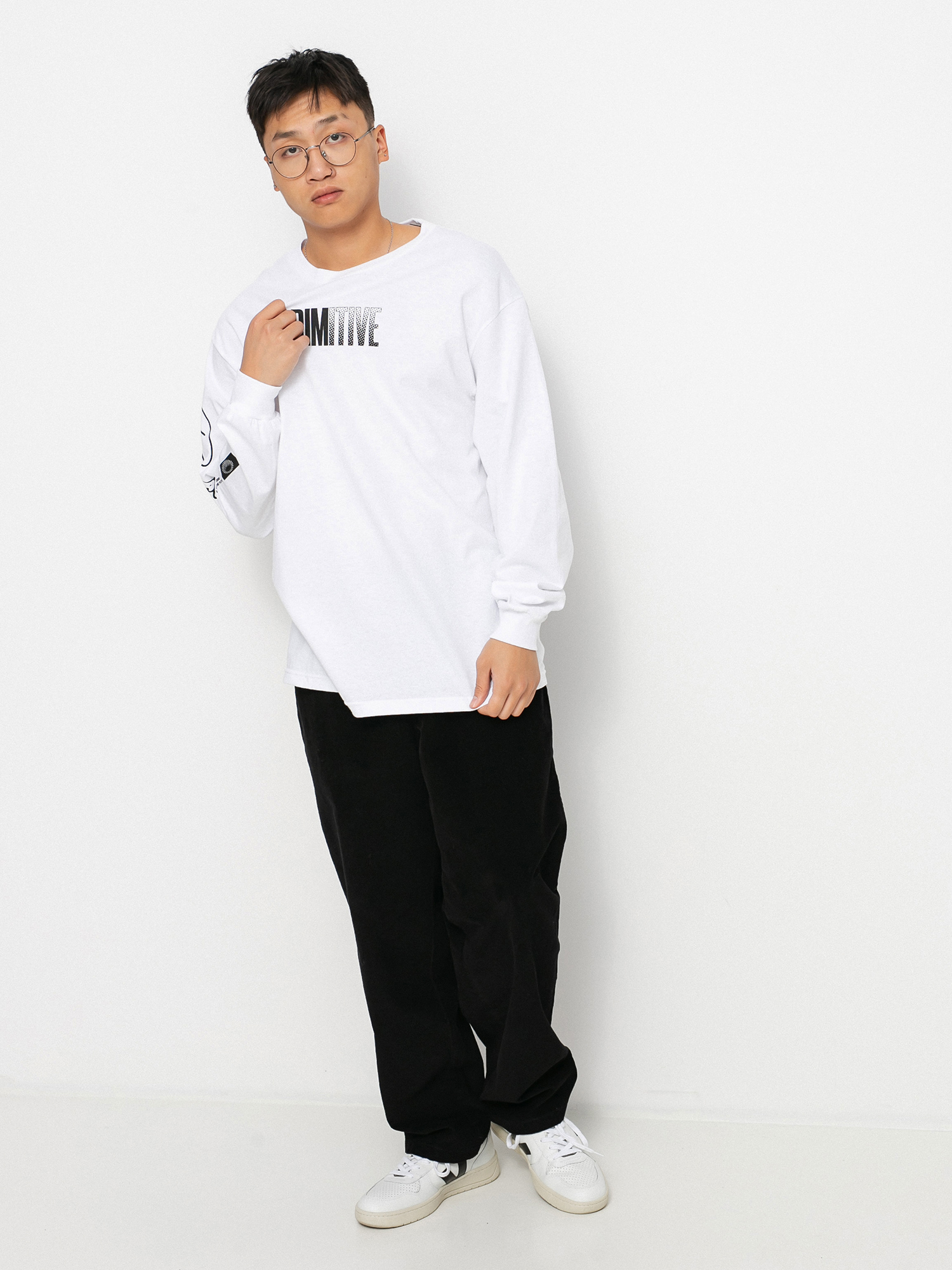 Longsleeve Primitive Worldwide Vision (white)