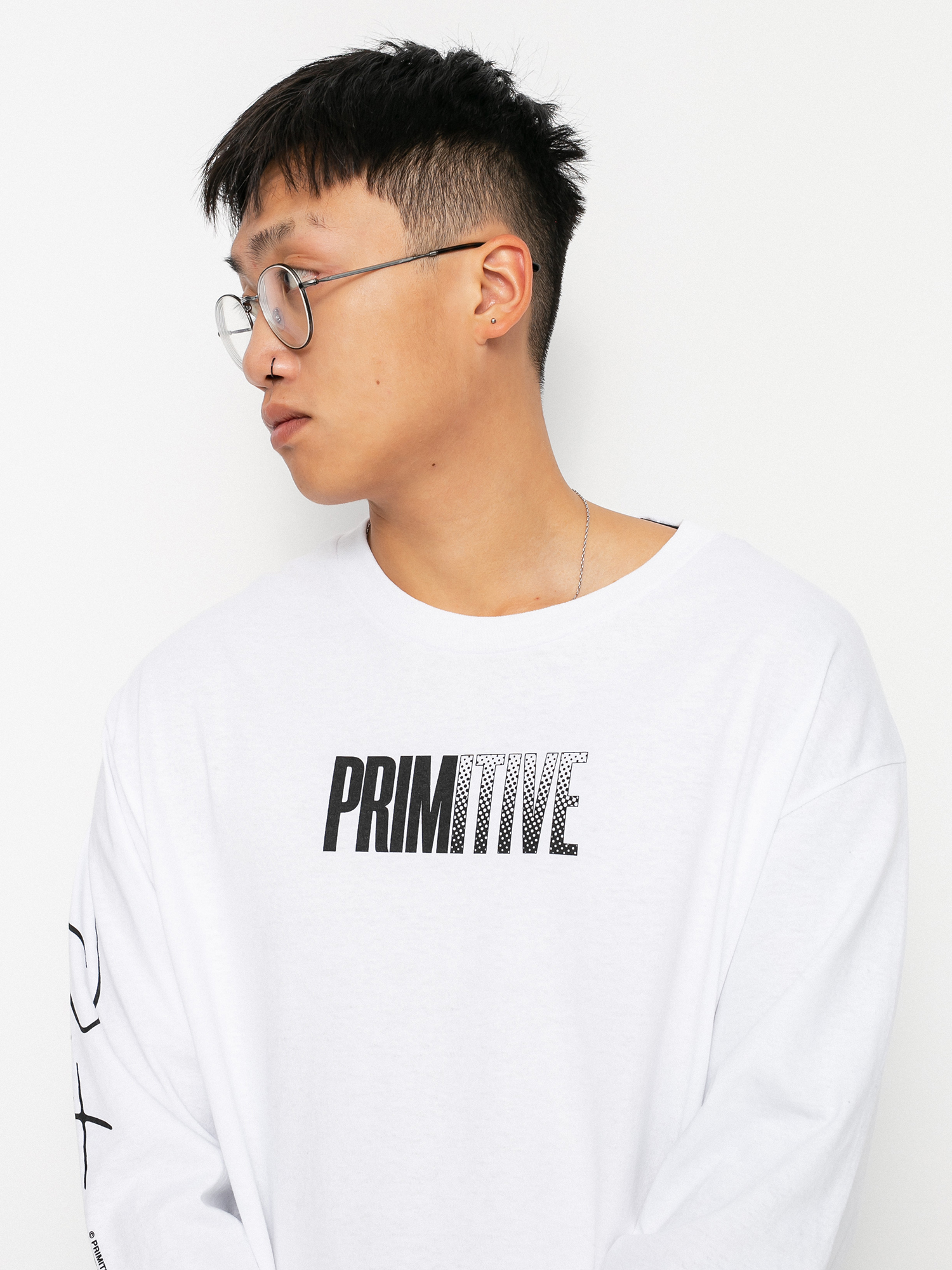Longsleeve Primitive Worldwide Vision (white)