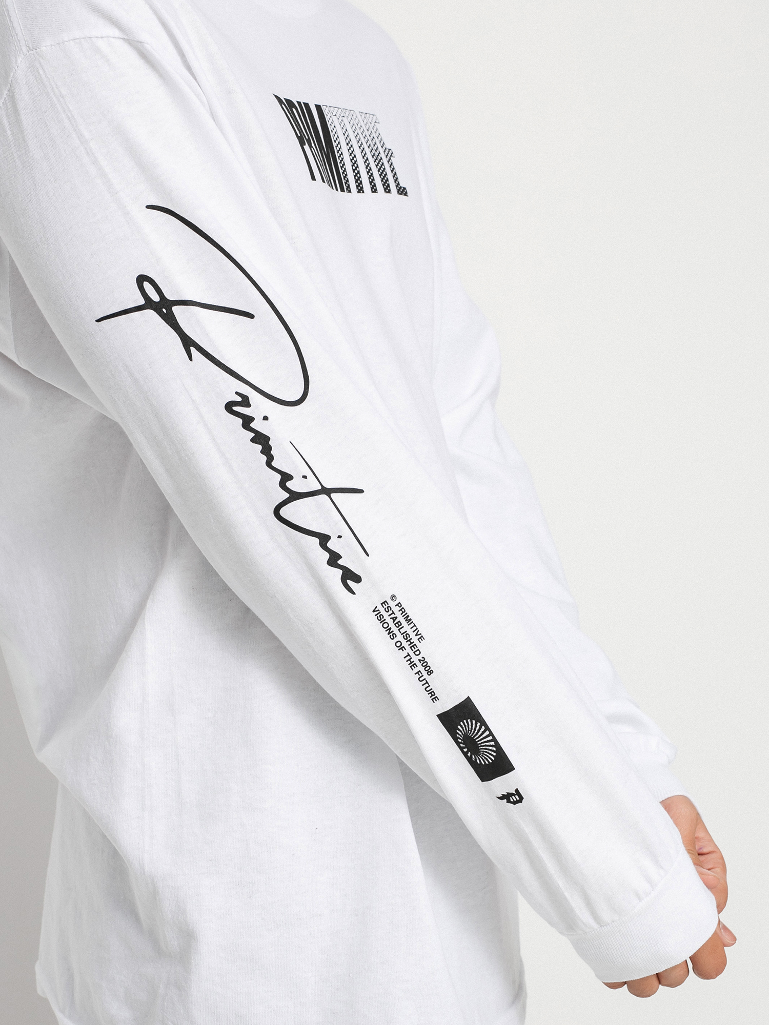 Longsleeve Primitive Worldwide Vision (white)