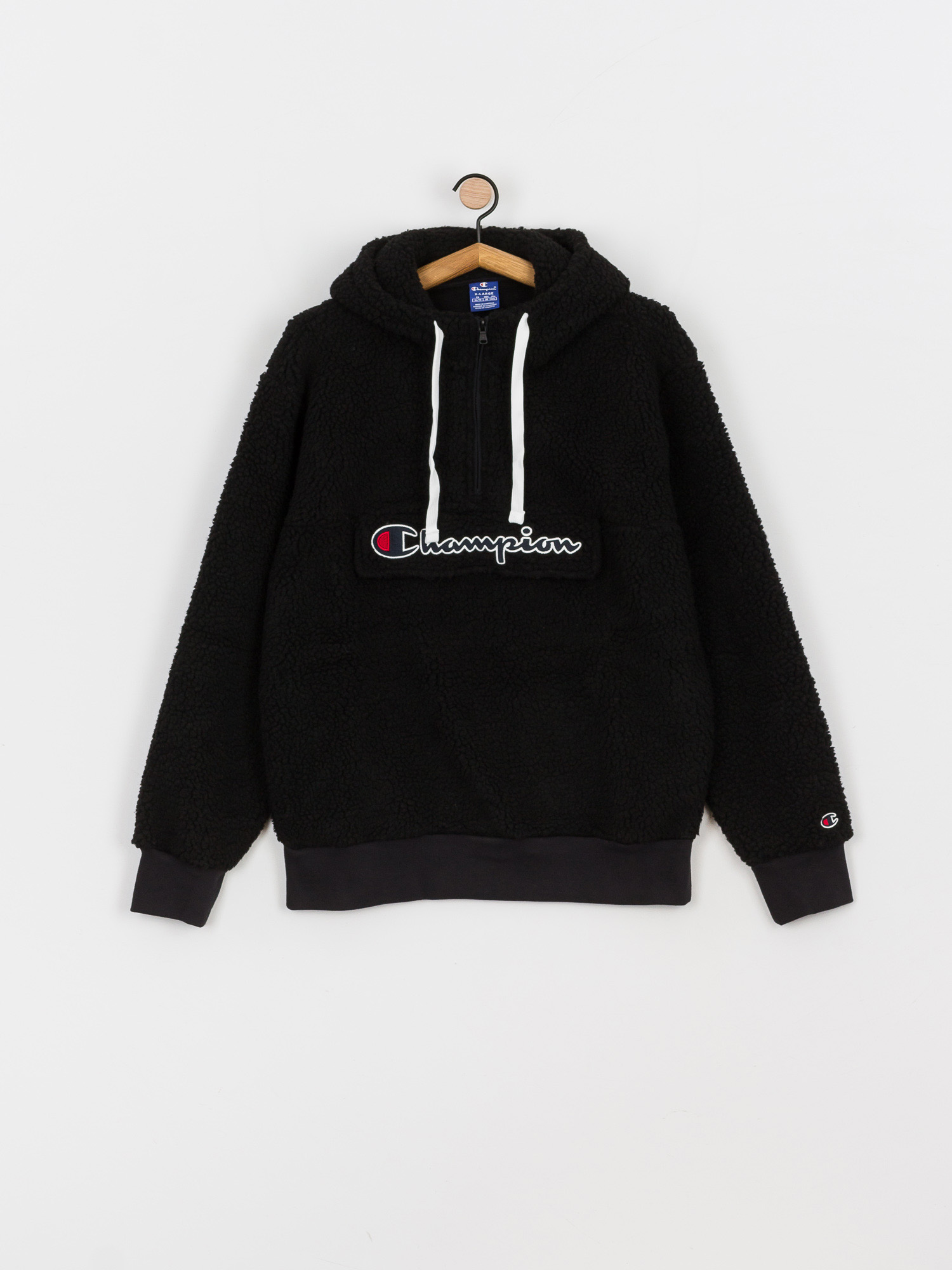 Bluza z kapturem Champion Hooded Half Zip Top 214978 (nbk)