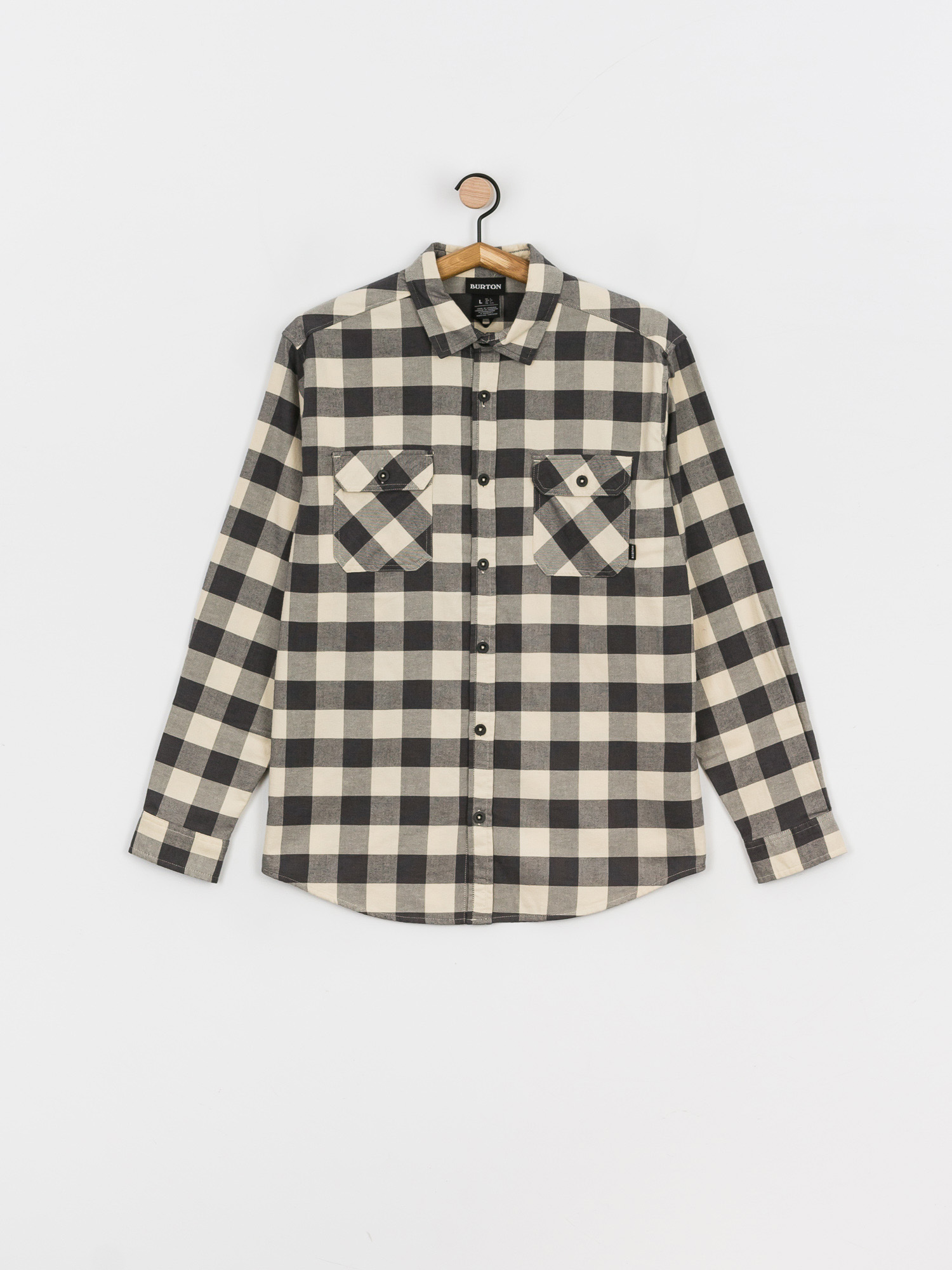 Koszula Burton Brighton Flannel (creme brulee heather buffalo plaid)