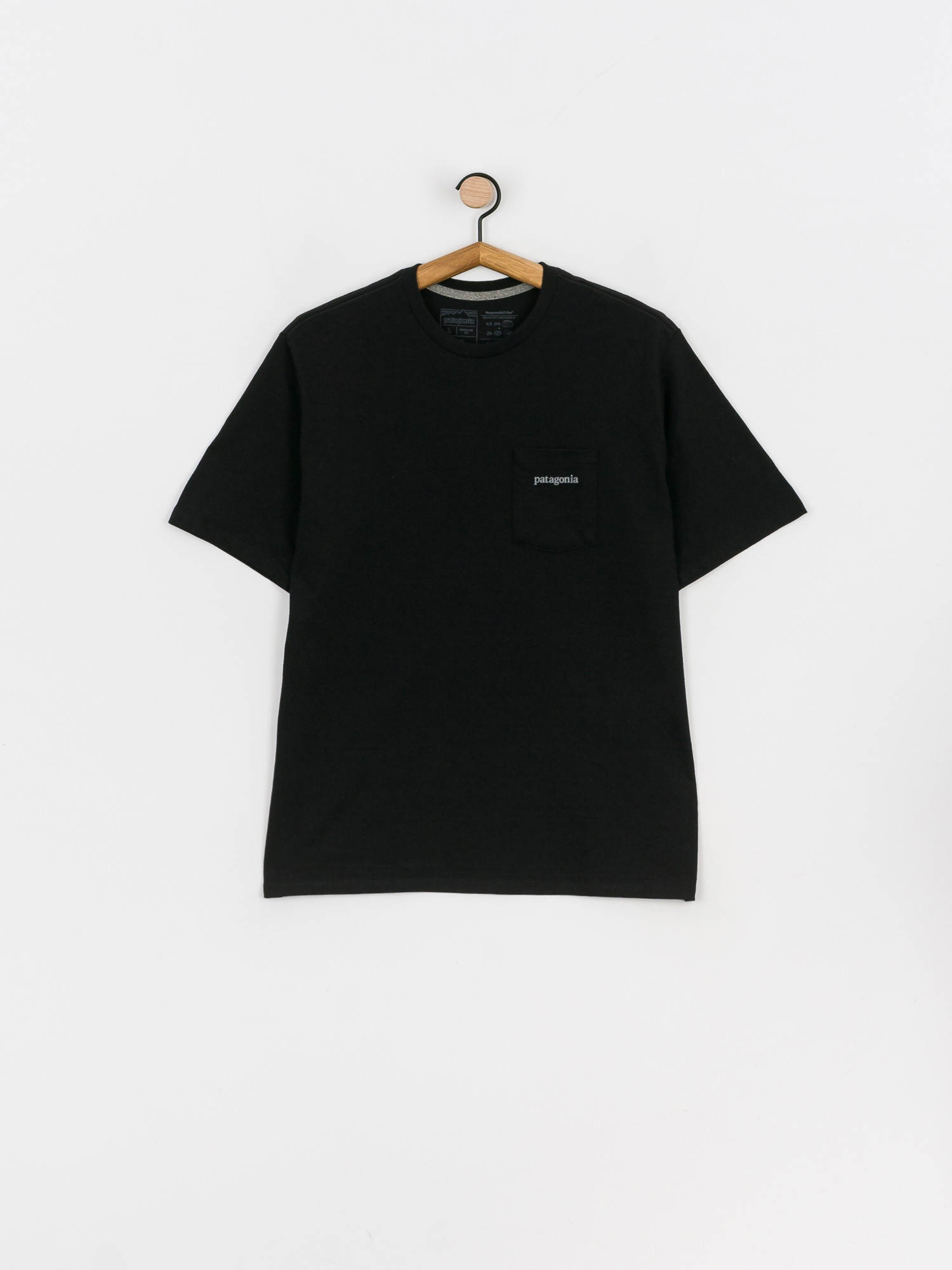 T-shirt Patagonia Line Logo Ridge Pocket Responsibili (black)