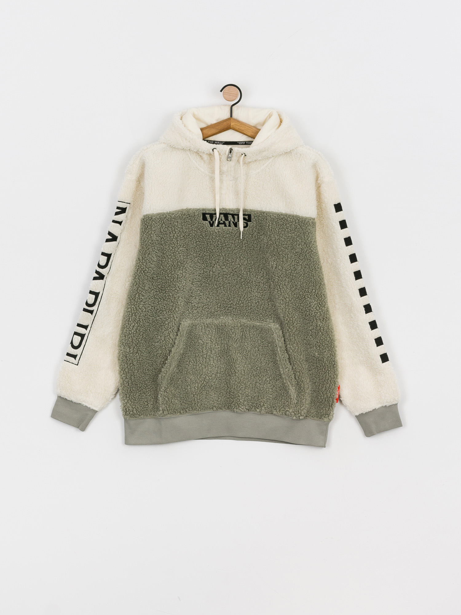 Bluza z kapturem Vans X Napapijri HD (antique white sherpa)