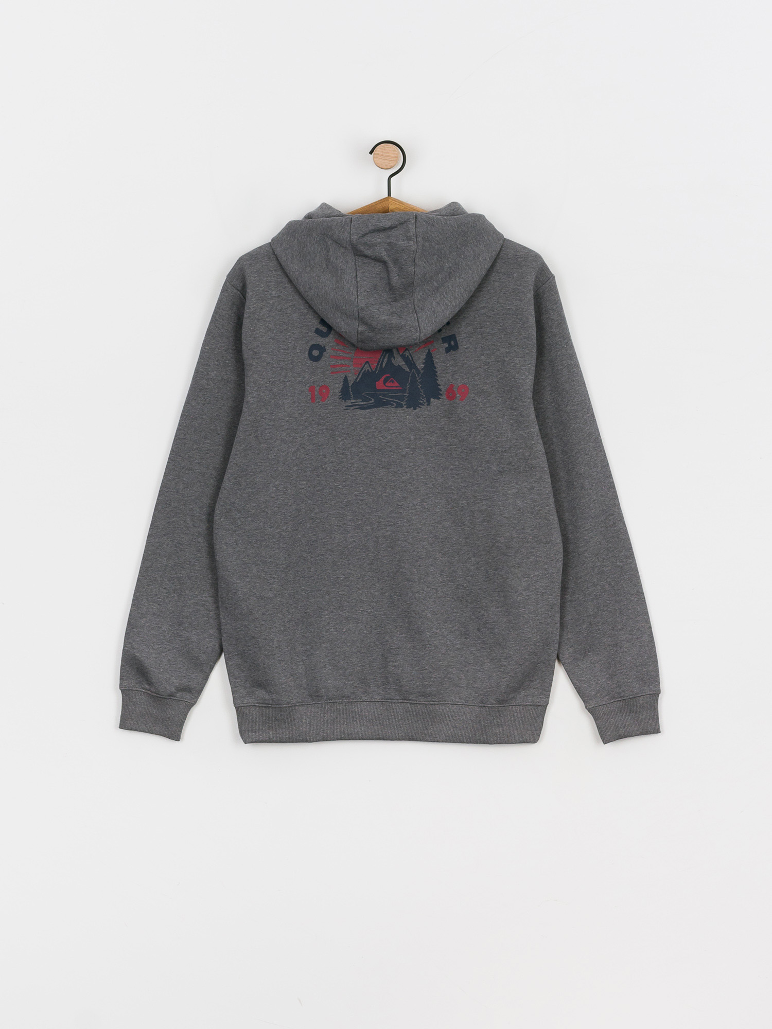 Męska Bluza aktywna Quiksilver Big Logo Snow ZHD (heather grey)