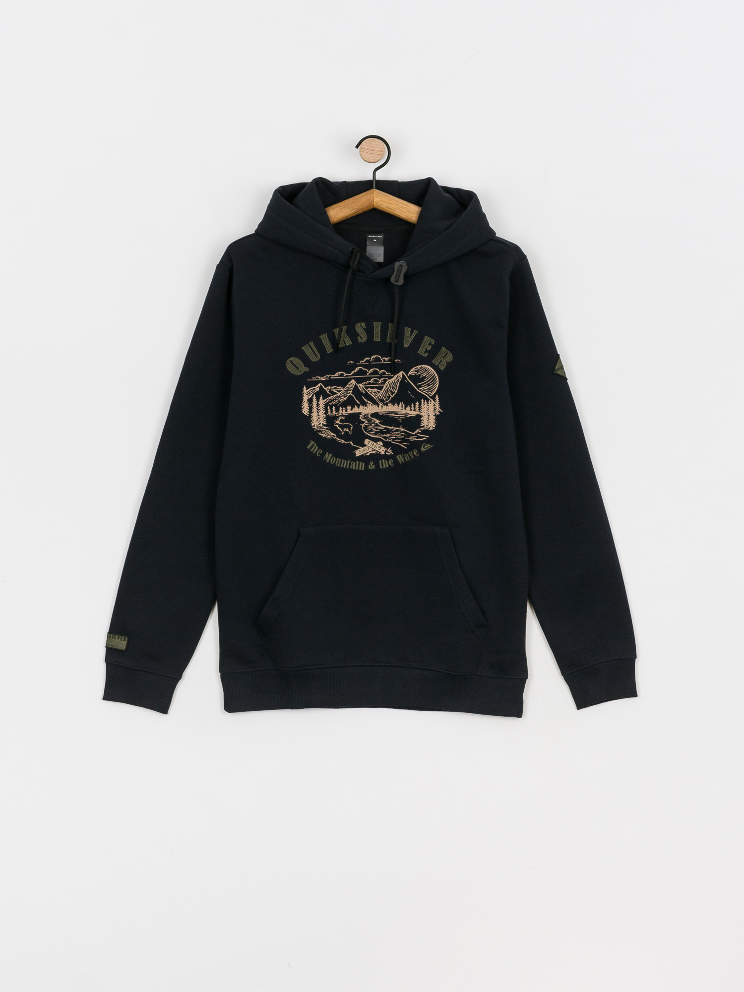 Męska Bluza aktywna Quiksilver Big Logo Snow HD (true black)