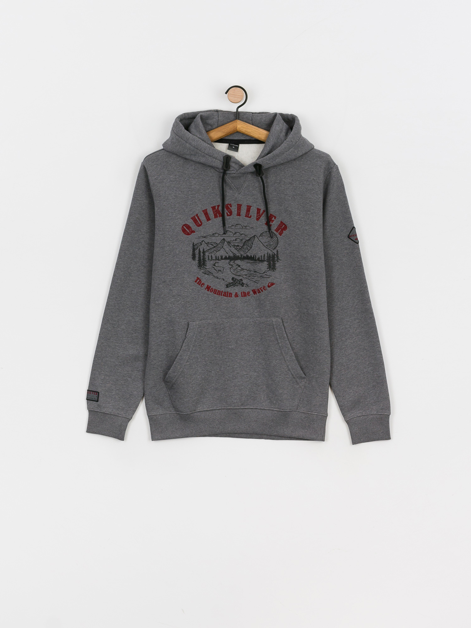 Męska Bluza aktywna Quiksilver Big Logo Snow HD (heather grey)