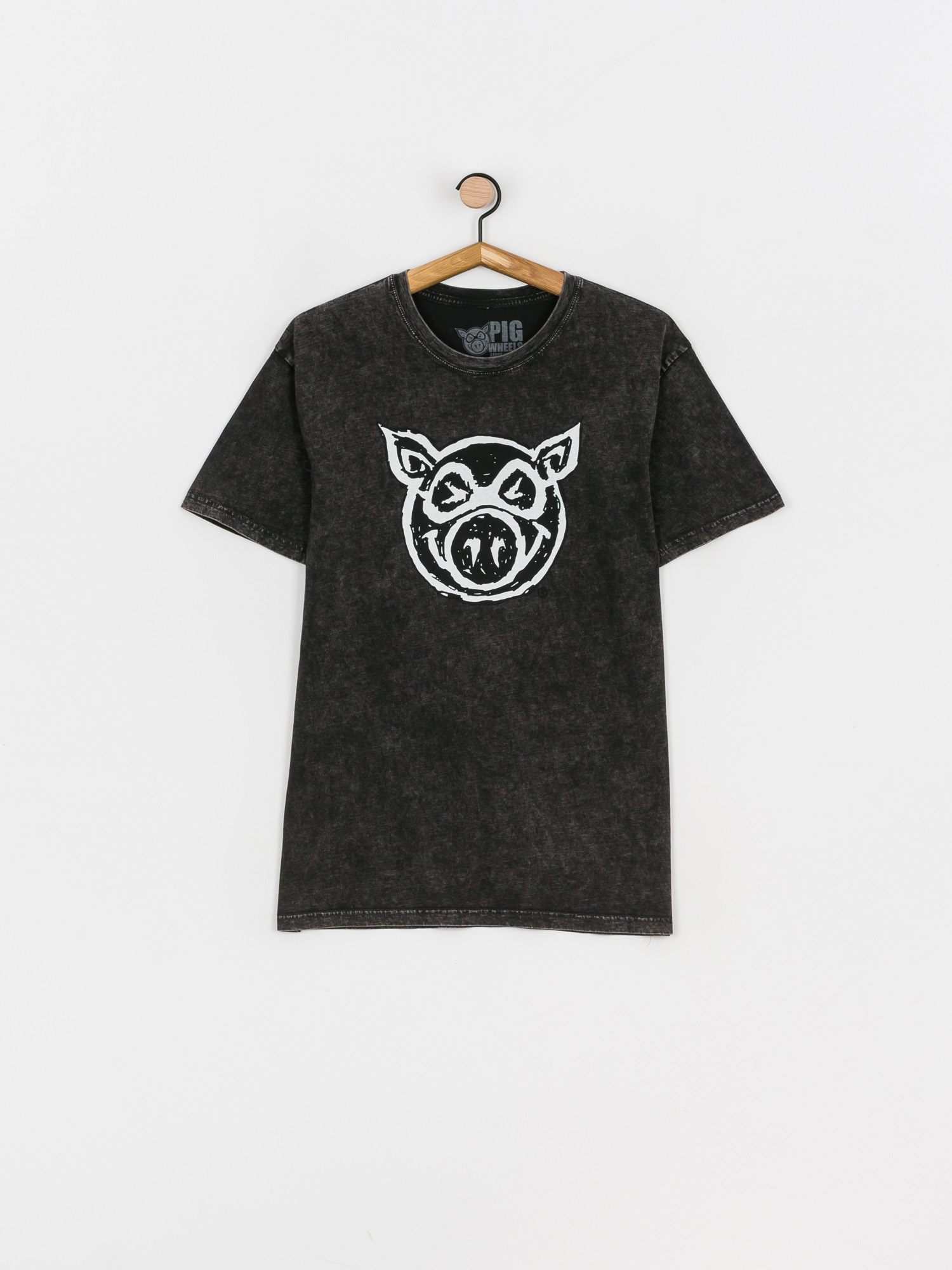 T-shirt Pig Stonewash (black)