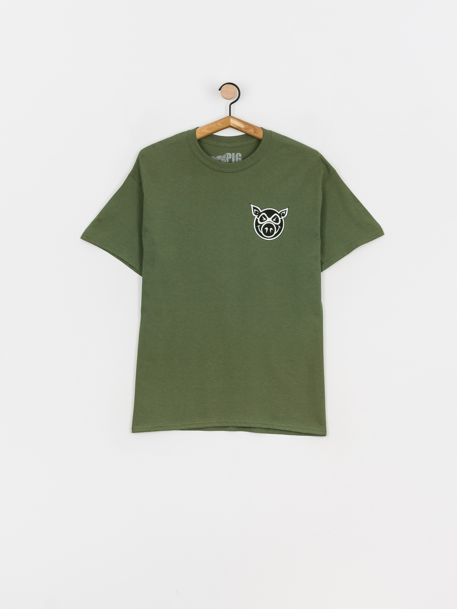 T-shirt Pig F And B Head (military)