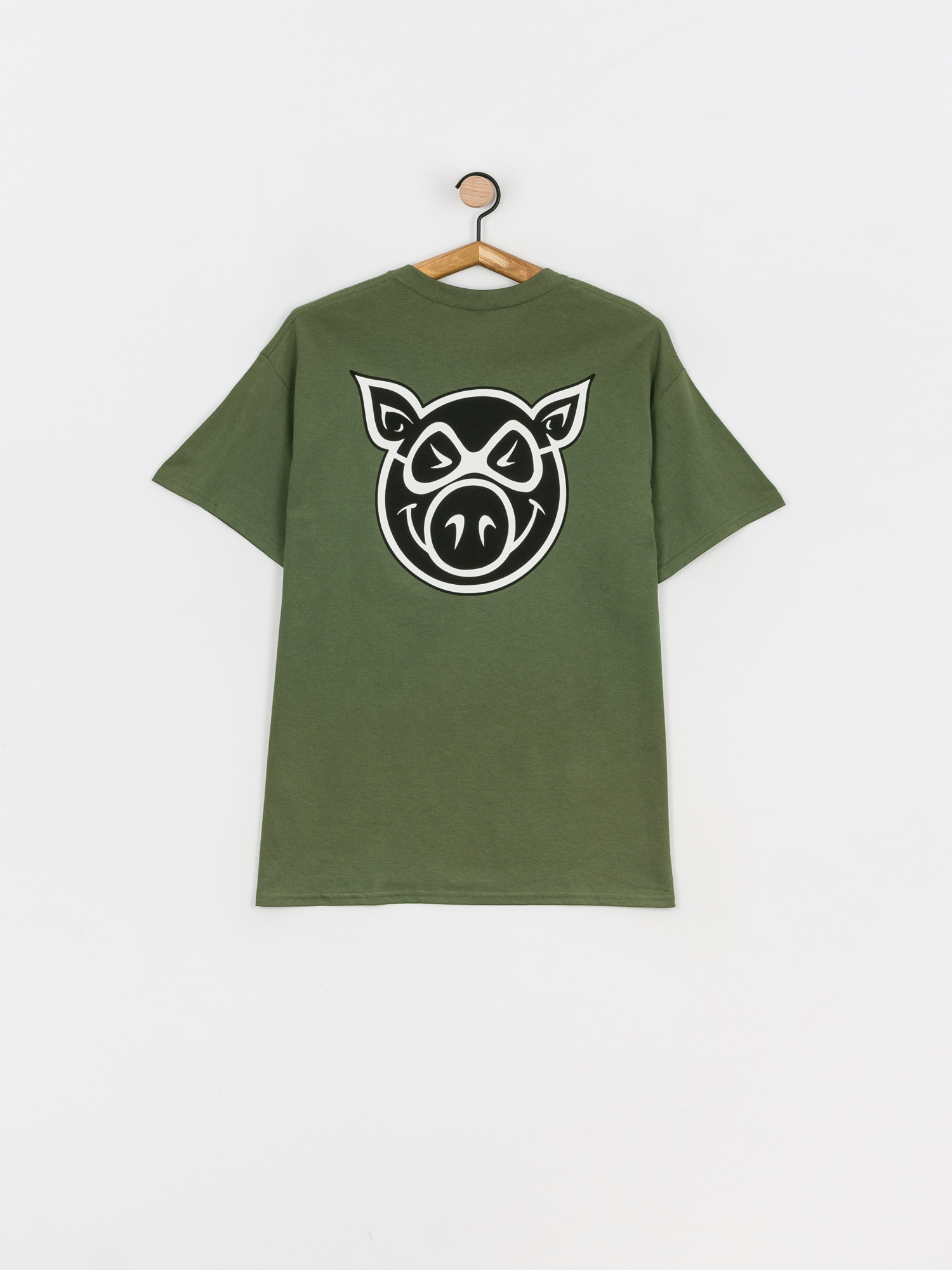 T-shirt Pig F And B Head (military)