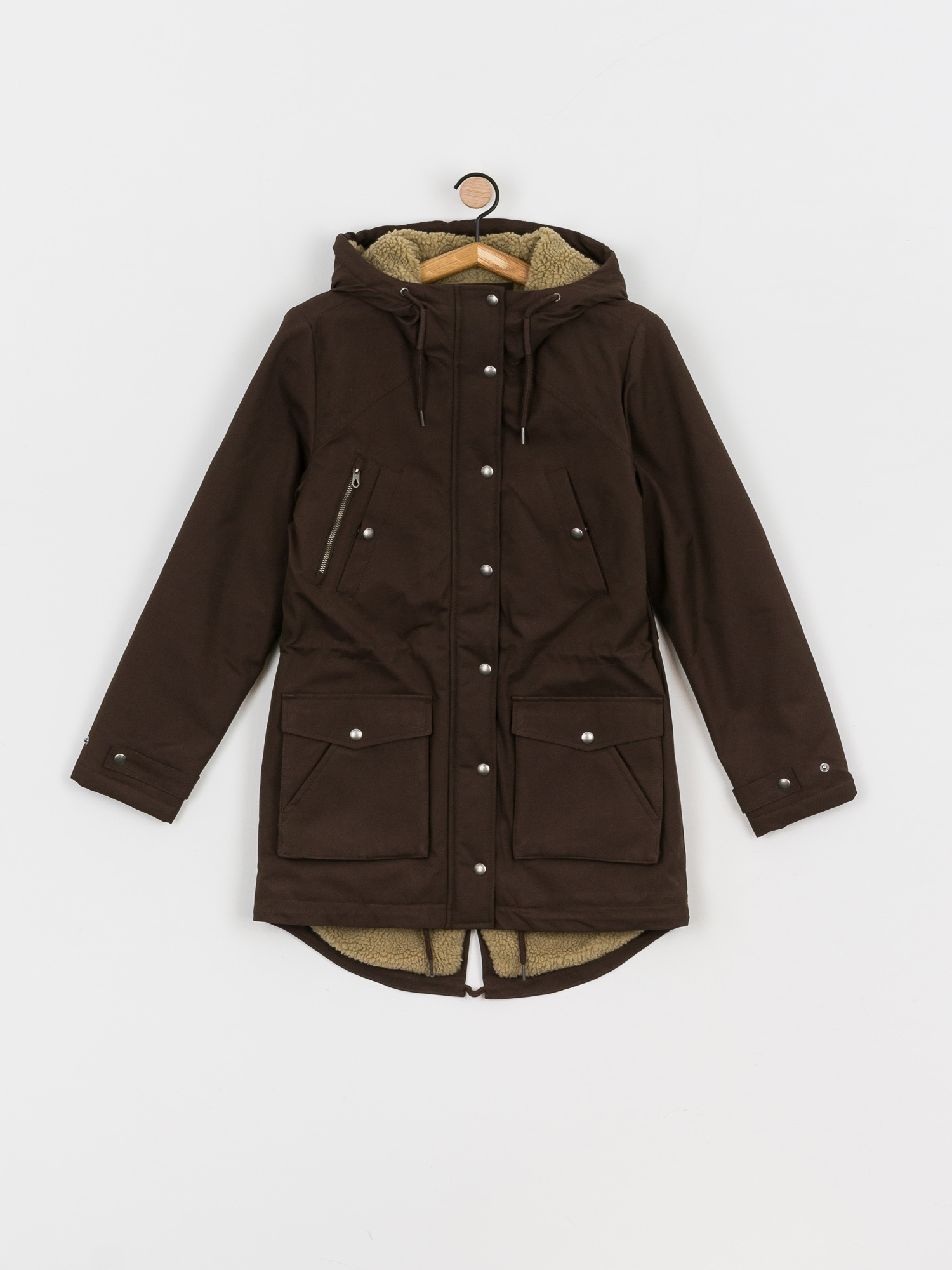 Kurtka Volcom Walk On By 5K Wmn (dark brown)