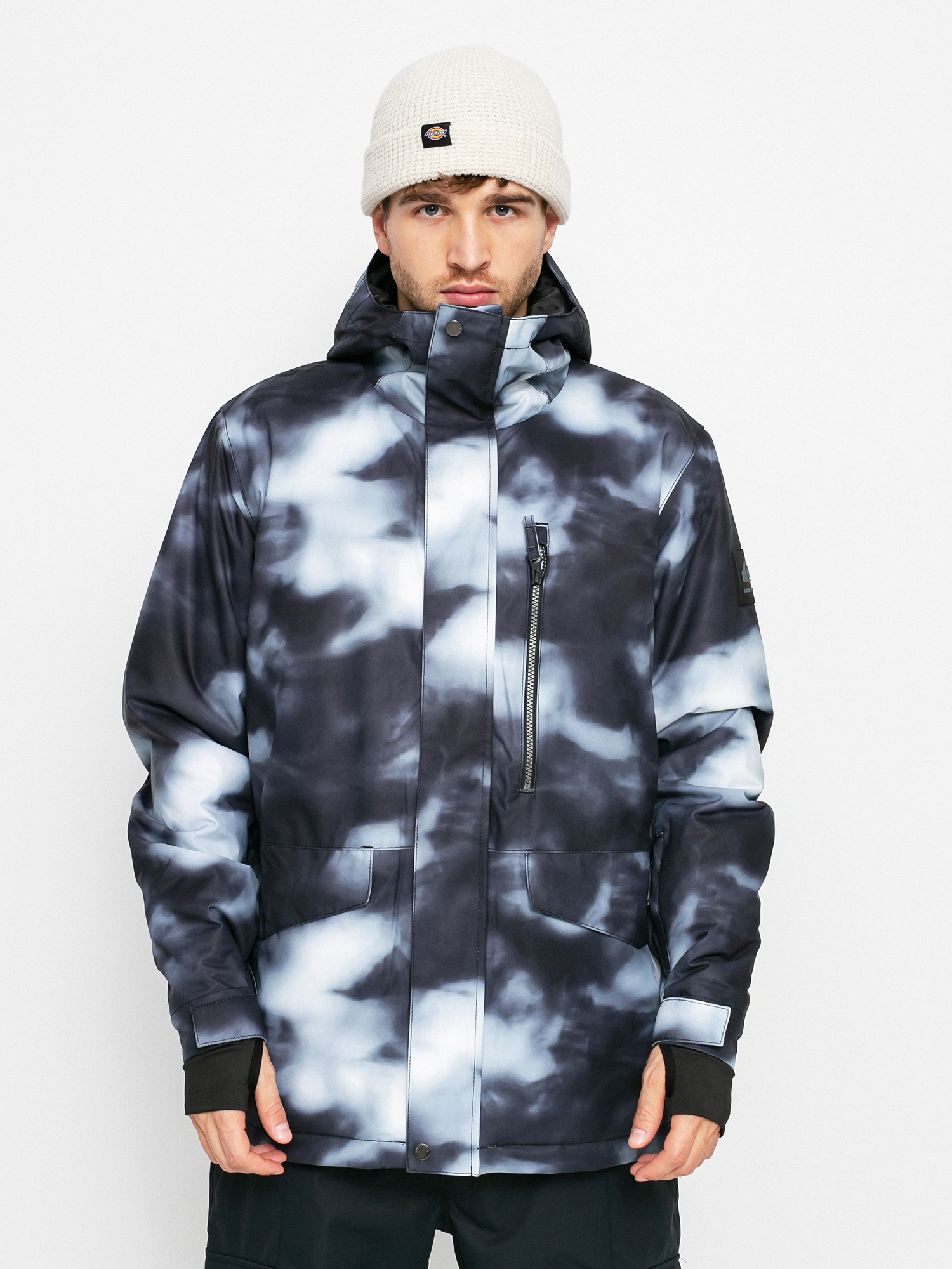 Męska Kurtka snowboardowa Quiksilver Msn Printed (black particul)