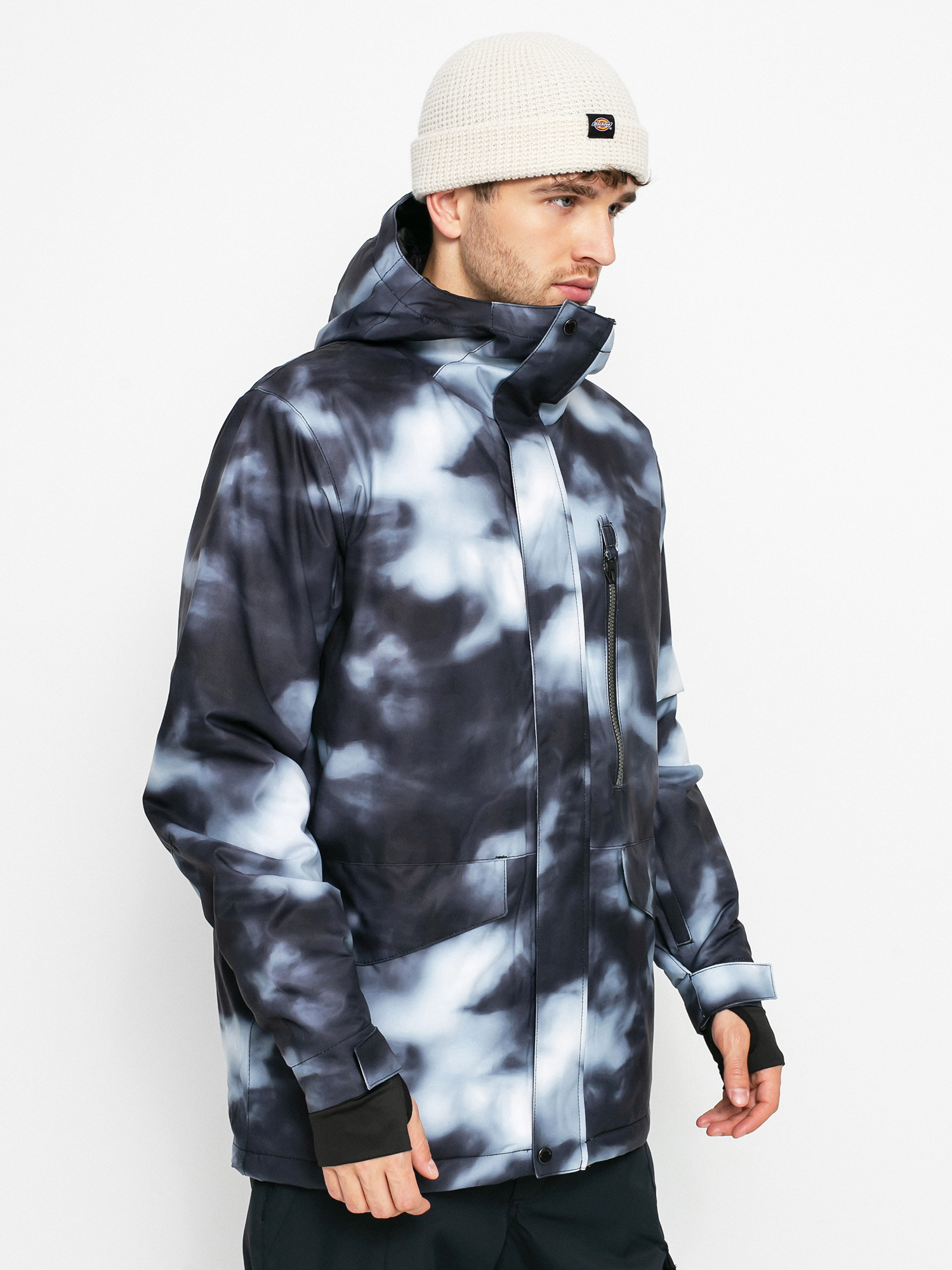 Męska Kurtka snowboardowa Quiksilver Msn Printed (black particul)