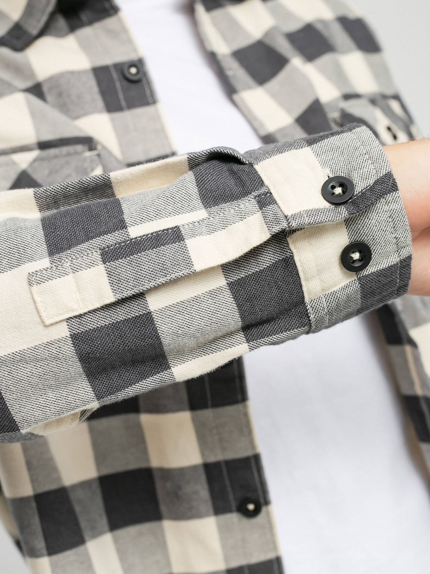 Koszula Burton Brighton Flannel (creme brulee heather buffalo plaid)