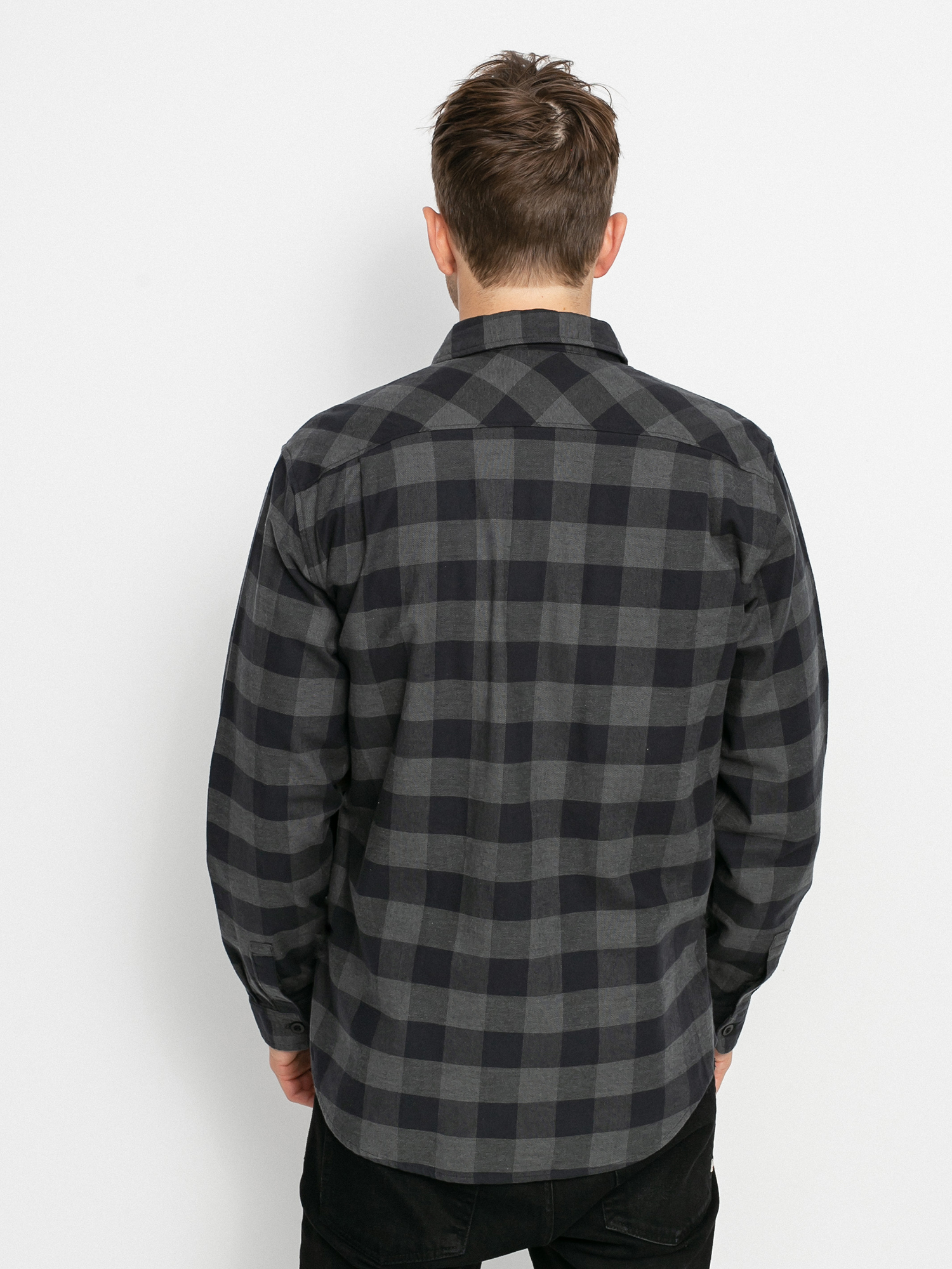 Koszula Burton Brighton Flannel (true black heather buffalo plaid)