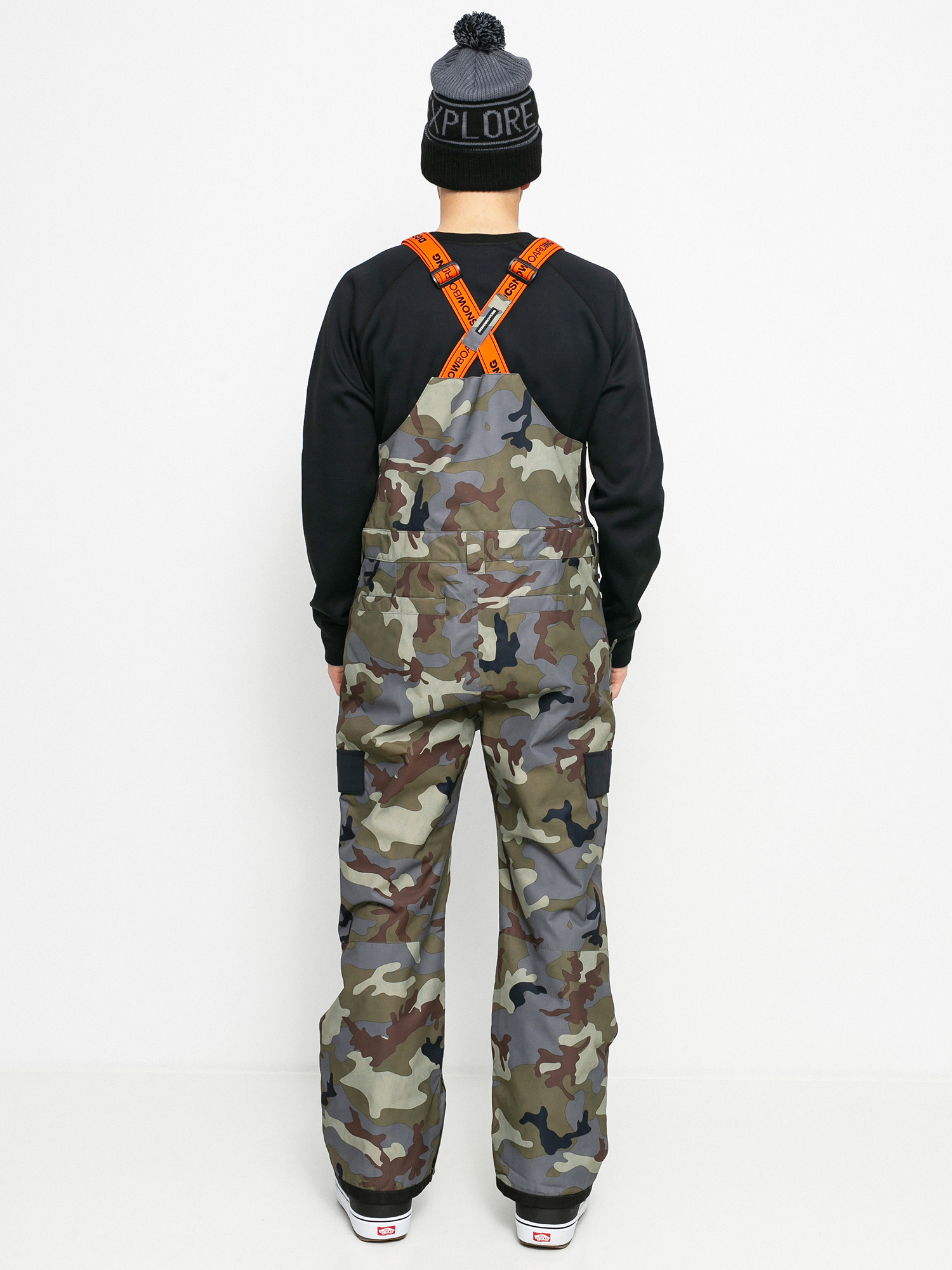 Męskie Spodnie snowboardowe DC Docile Bib (woodland camo castlerock)