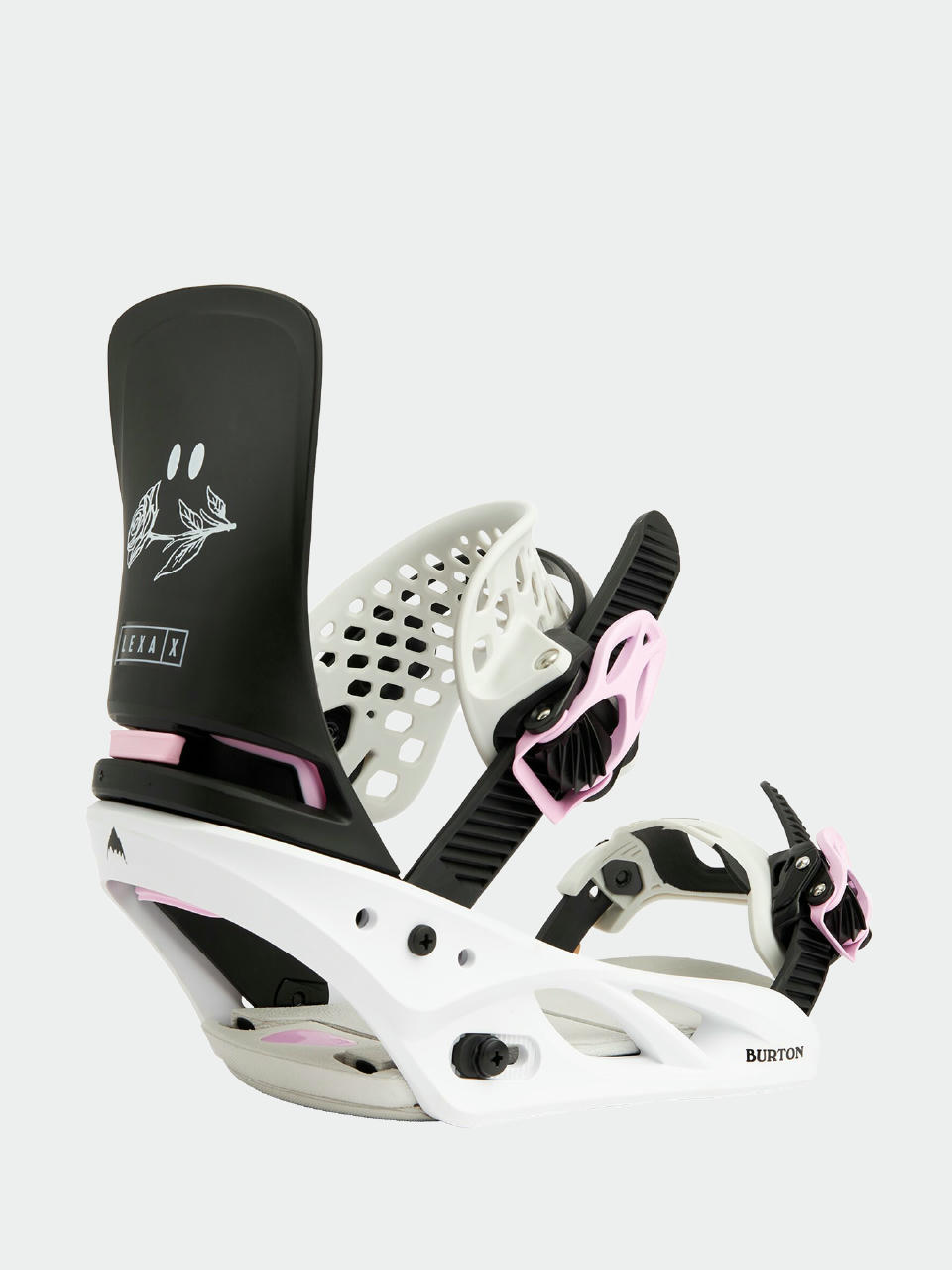 Damskie Wiązania snowboardowe Burton Lexa X Reflex (black/white/roses)