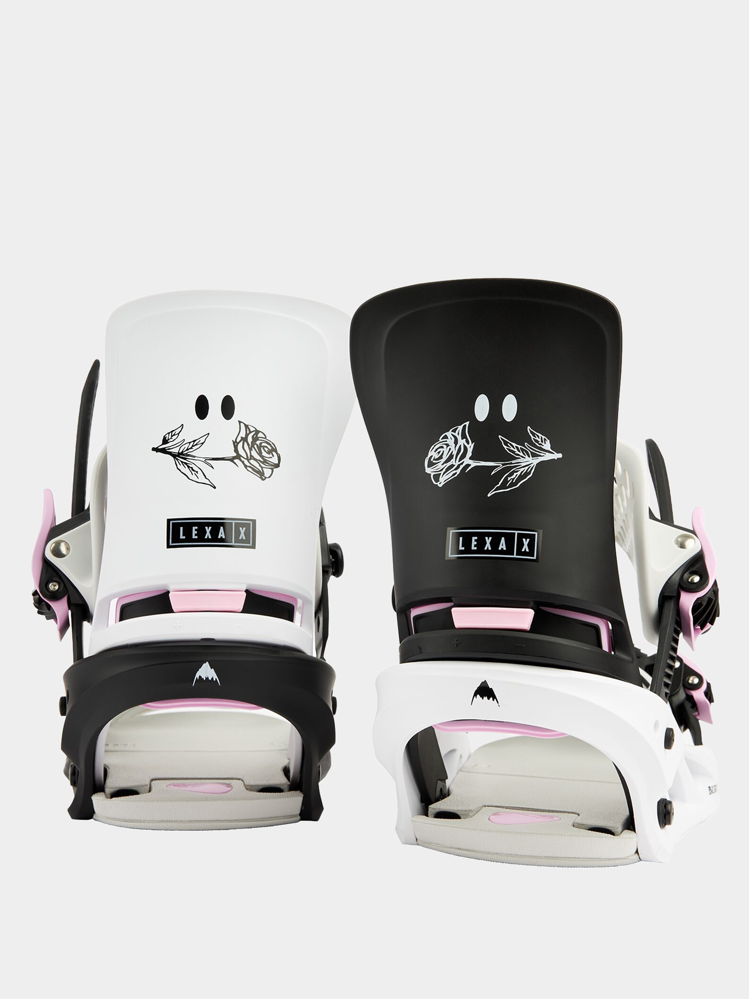 Damskie Wiązania snowboardowe Burton Lexa X Reflex (black/white/roses)