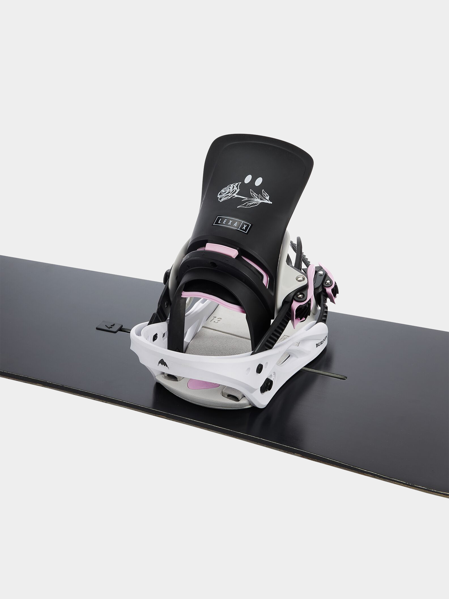 Damskie Wiązania snowboardowe Burton Lexa X Reflex (black/white/roses)