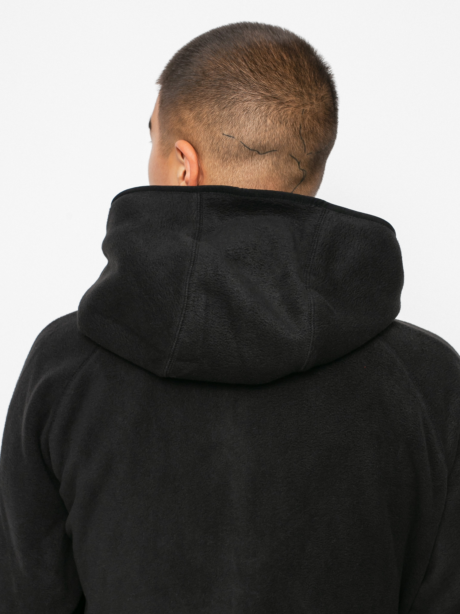 Bluza z kapturem Carhartt WIP Beaumont Half Zip HD (black/wax)