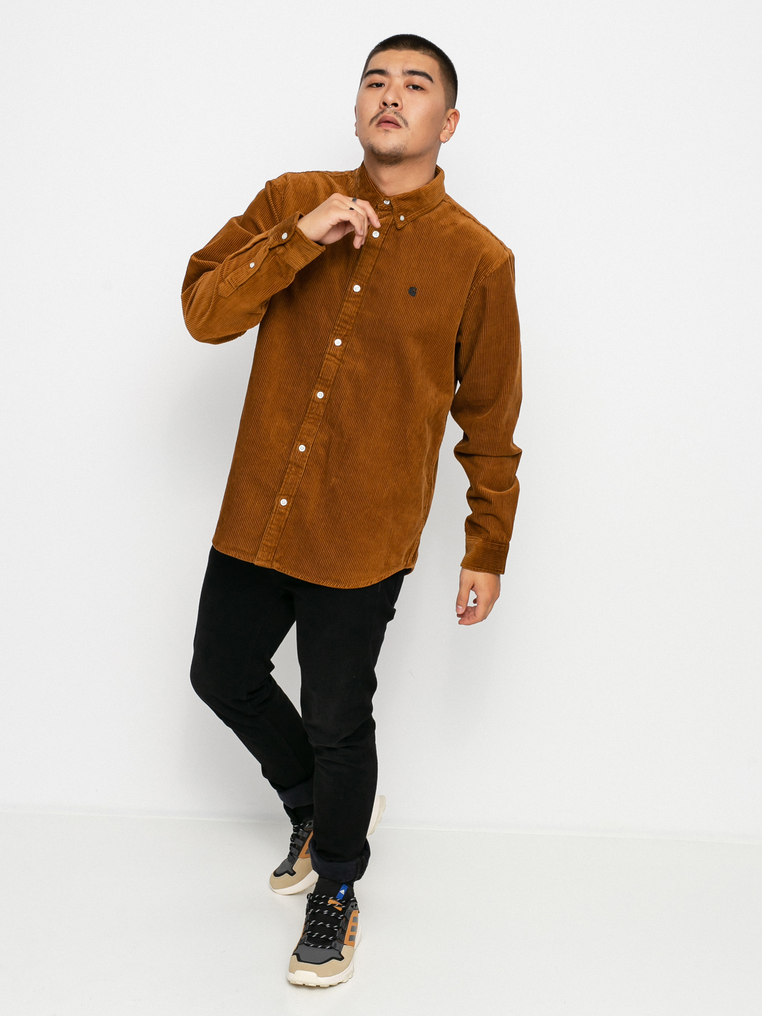 Koszula Carhartt WIP Madison Cord (tawny/black)