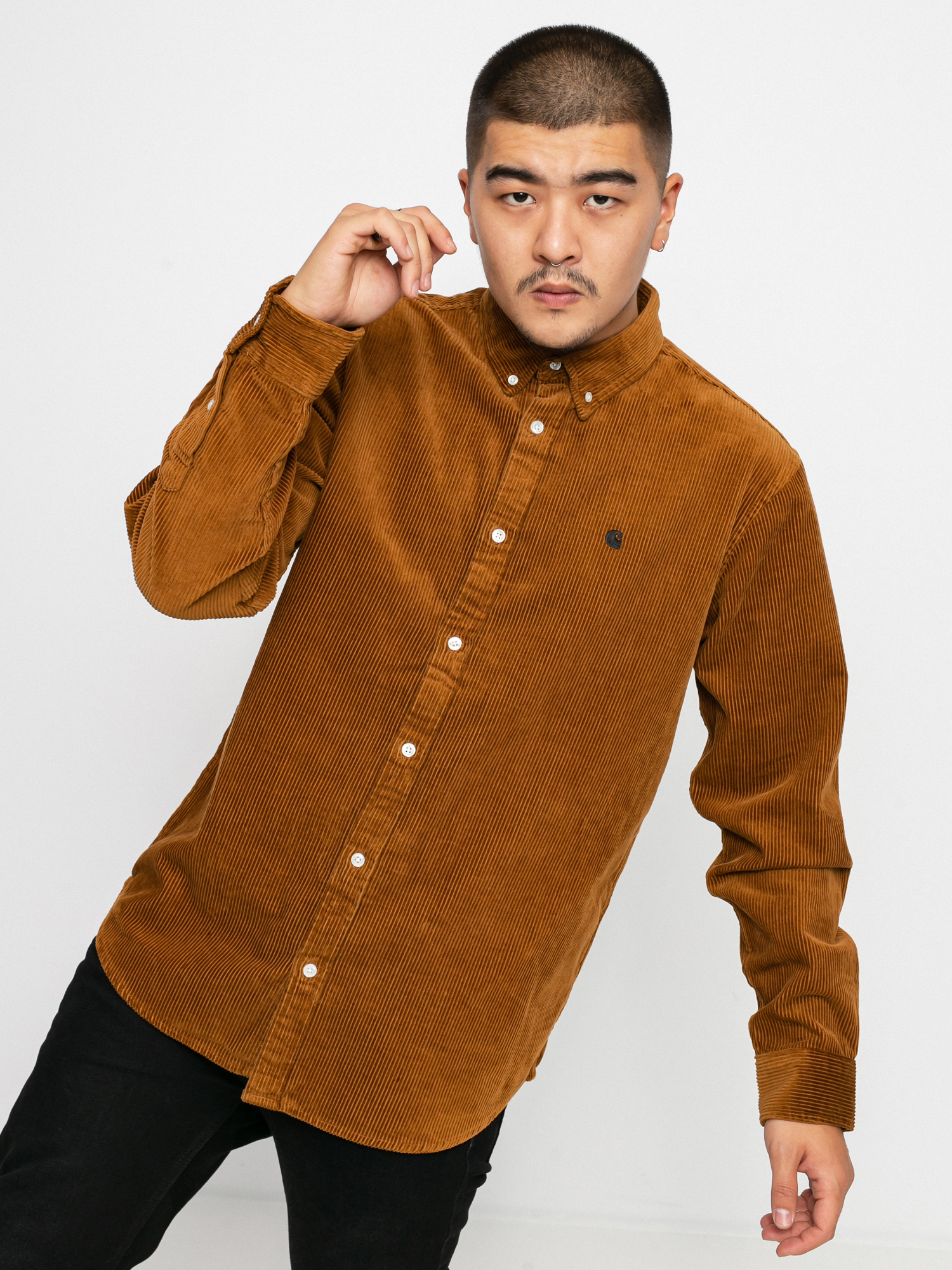Koszula Carhartt WIP Madison Cord (tawny/black)