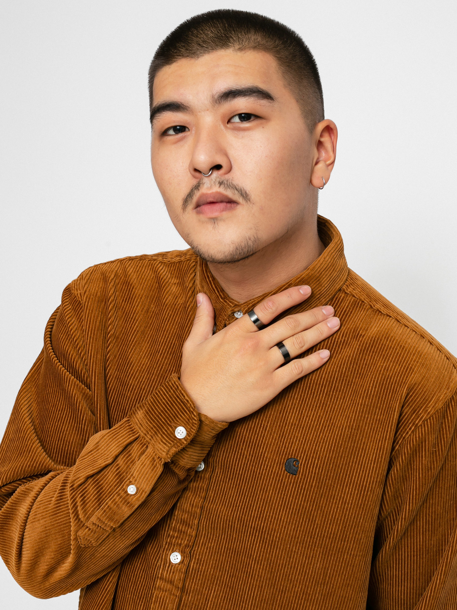 Koszula Carhartt WIP Madison Cord (tawny/black)