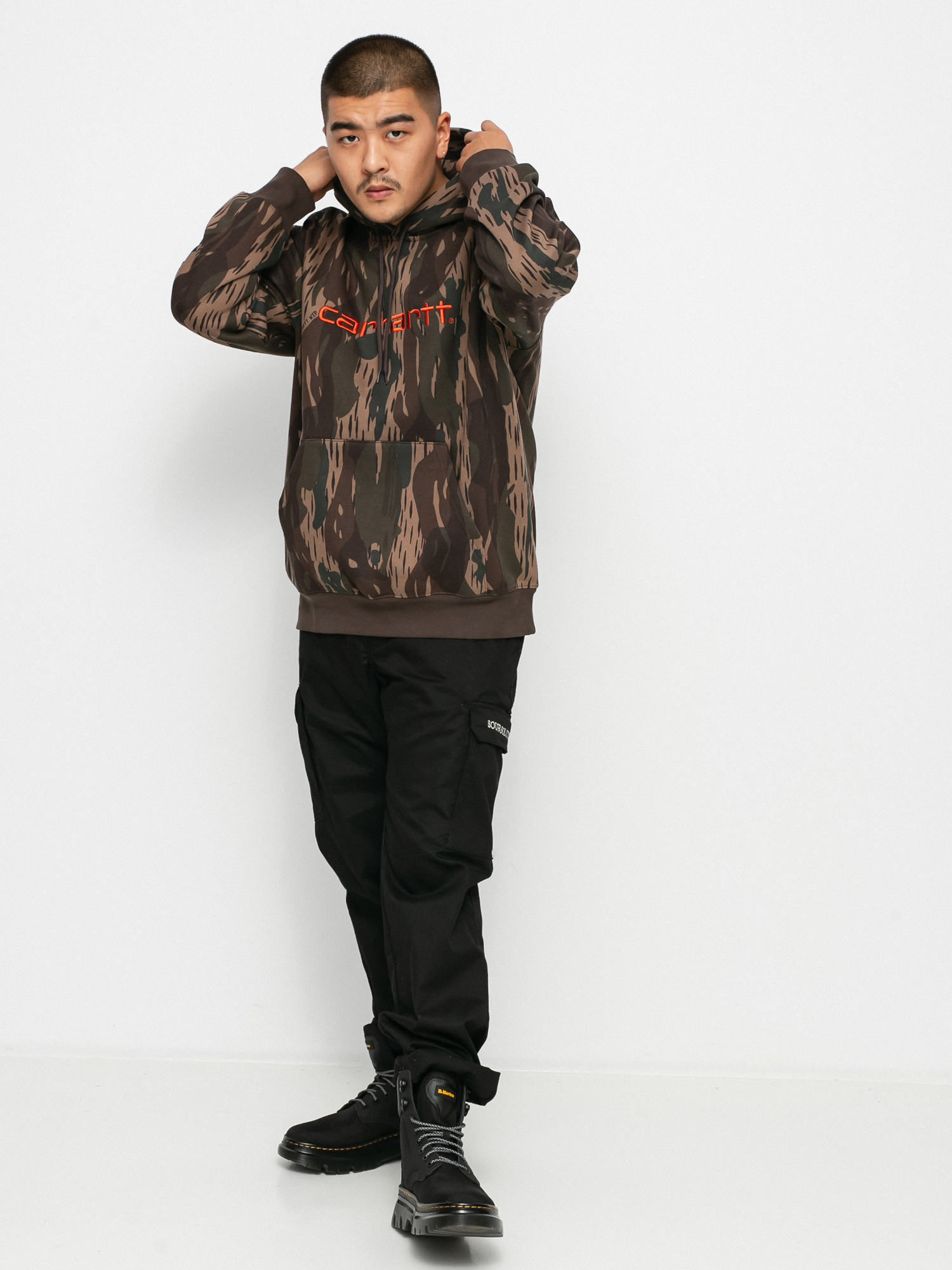 Bluza z kapturem Carhartt WIP Carhartt HD (camo unite/copperton)