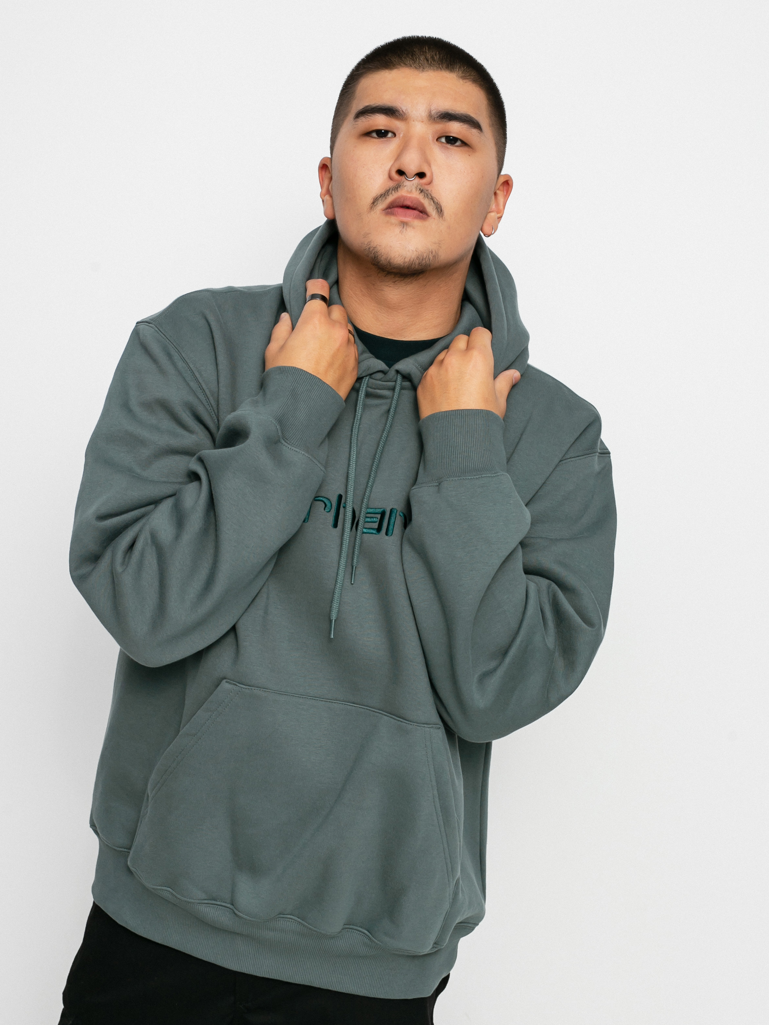 Bluza z kapturem Carhartt WIP Carhartt HD (eucalyptus/frasier)