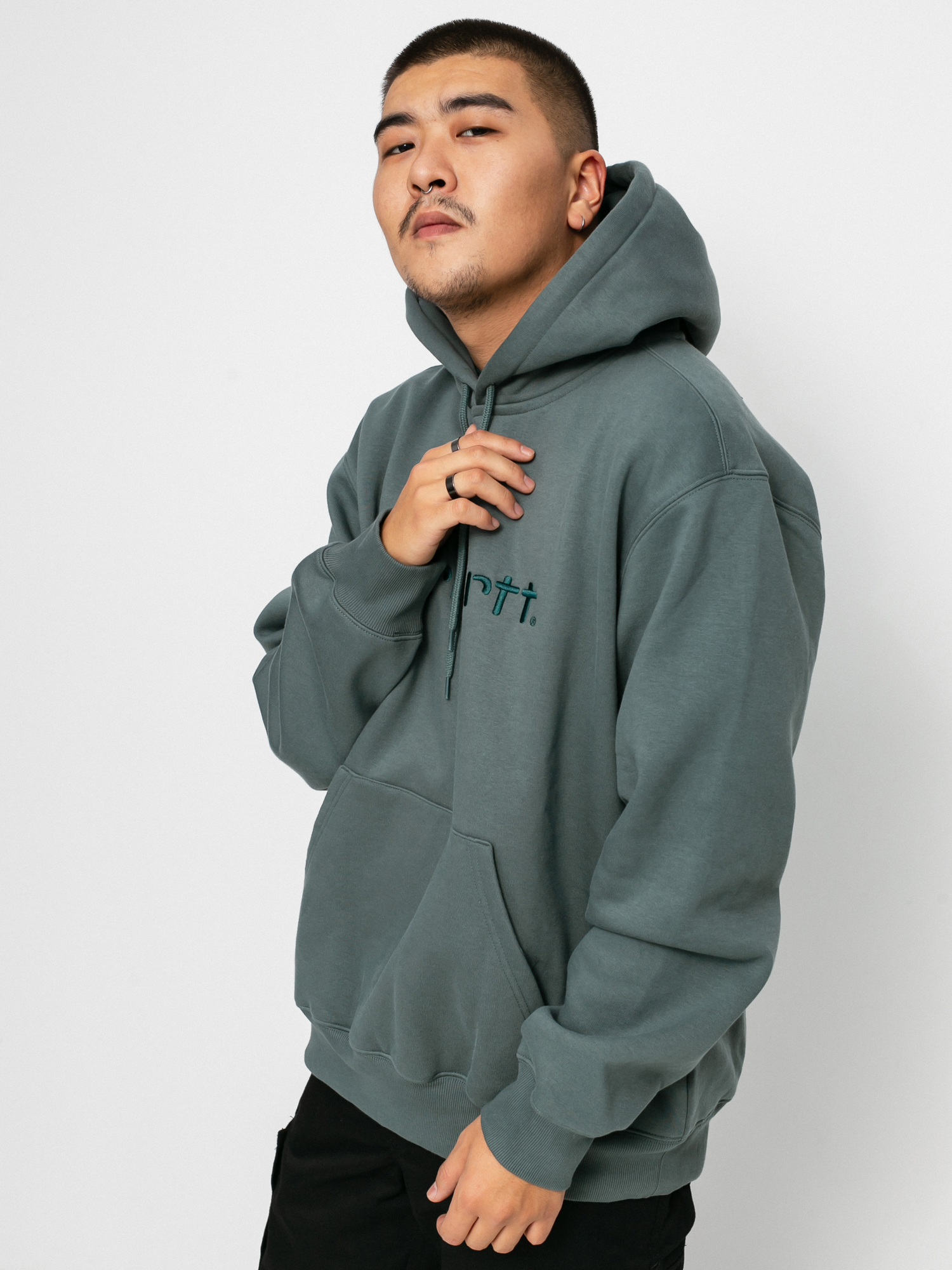 Bluza z kapturem Carhartt WIP Carhartt HD (eucalyptus/frasier)