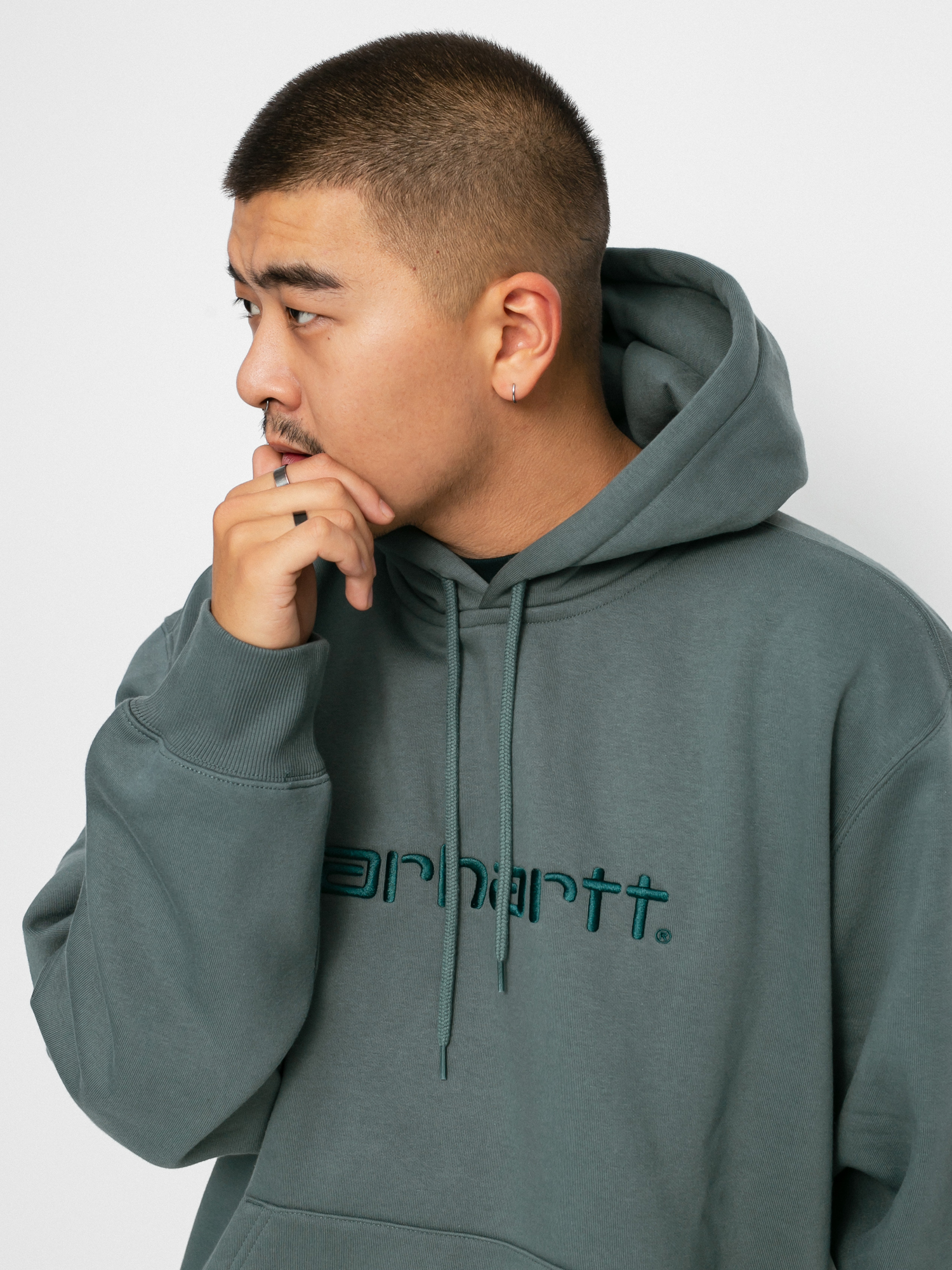 Bluza z kapturem Carhartt WIP Carhartt HD (eucalyptus/frasier)