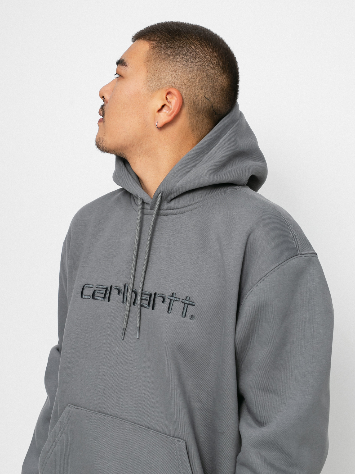 Bluza z kapturem Carhartt WIP Carhartt HD (shiver/blacksmith)
