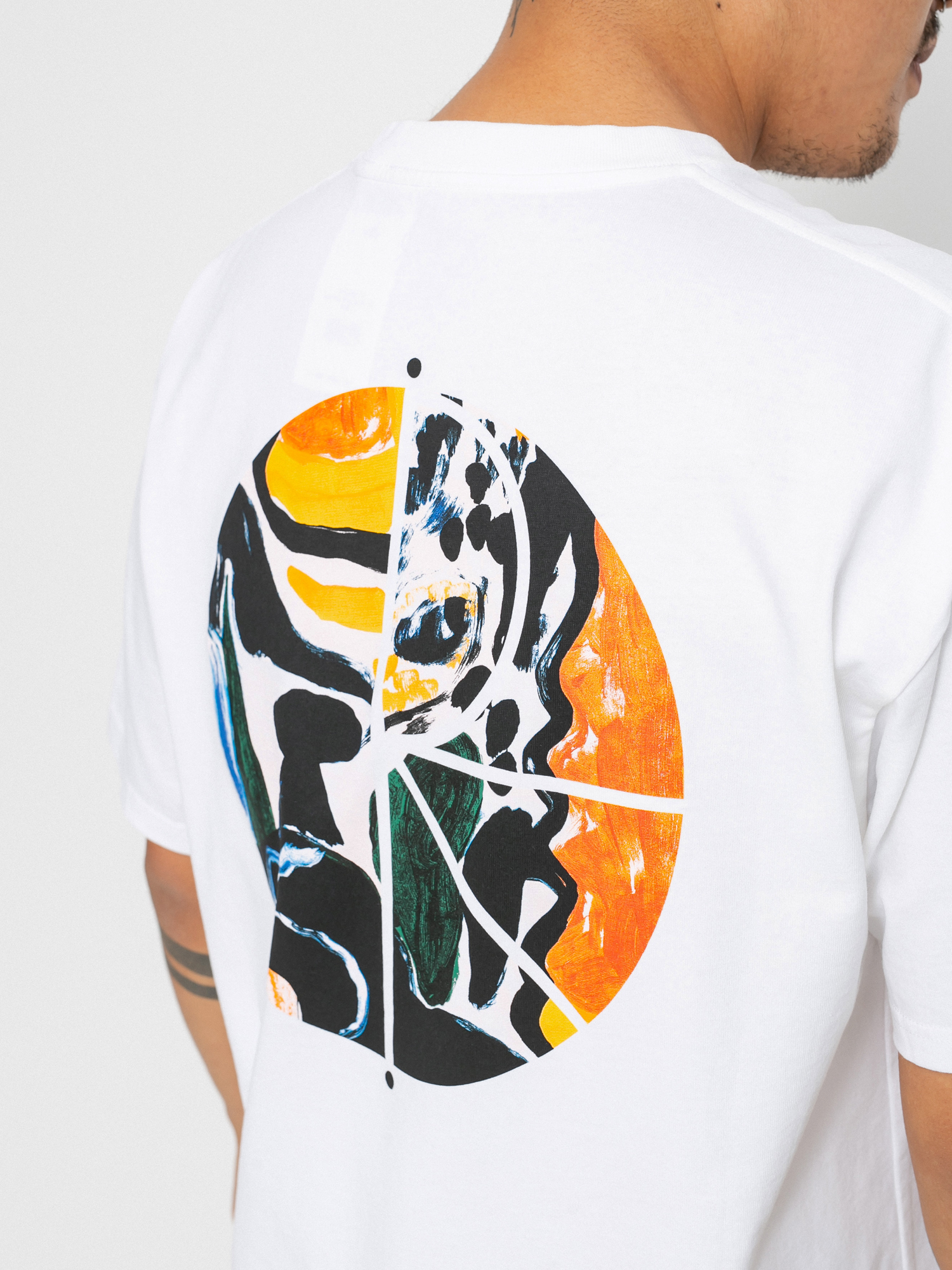 T-shirt Polar Skate Facescape Fill Logo (white)