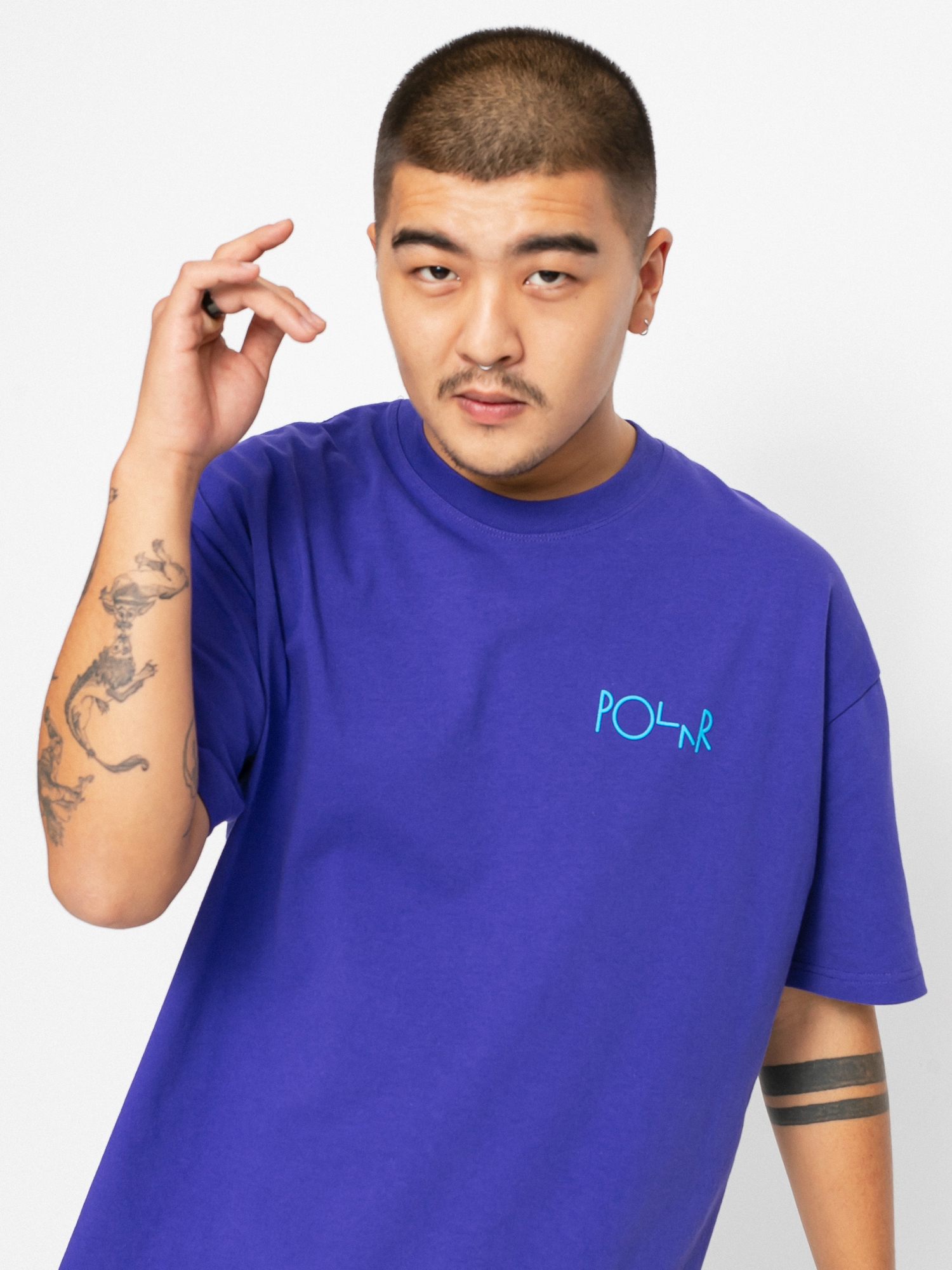 T-shirt Polar Skate Stroke Logo (purple)