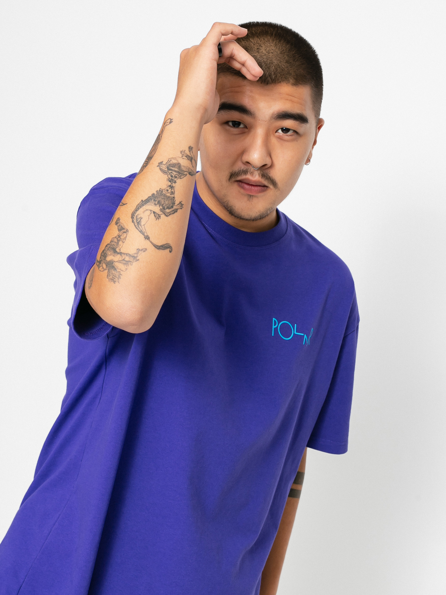 T-shirt Polar Skate Stroke Logo (purple)