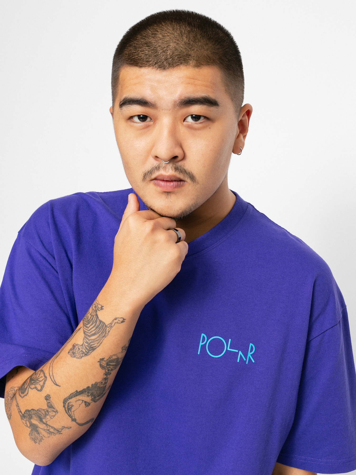 T-shirt Polar Skate Stroke Logo (purple)