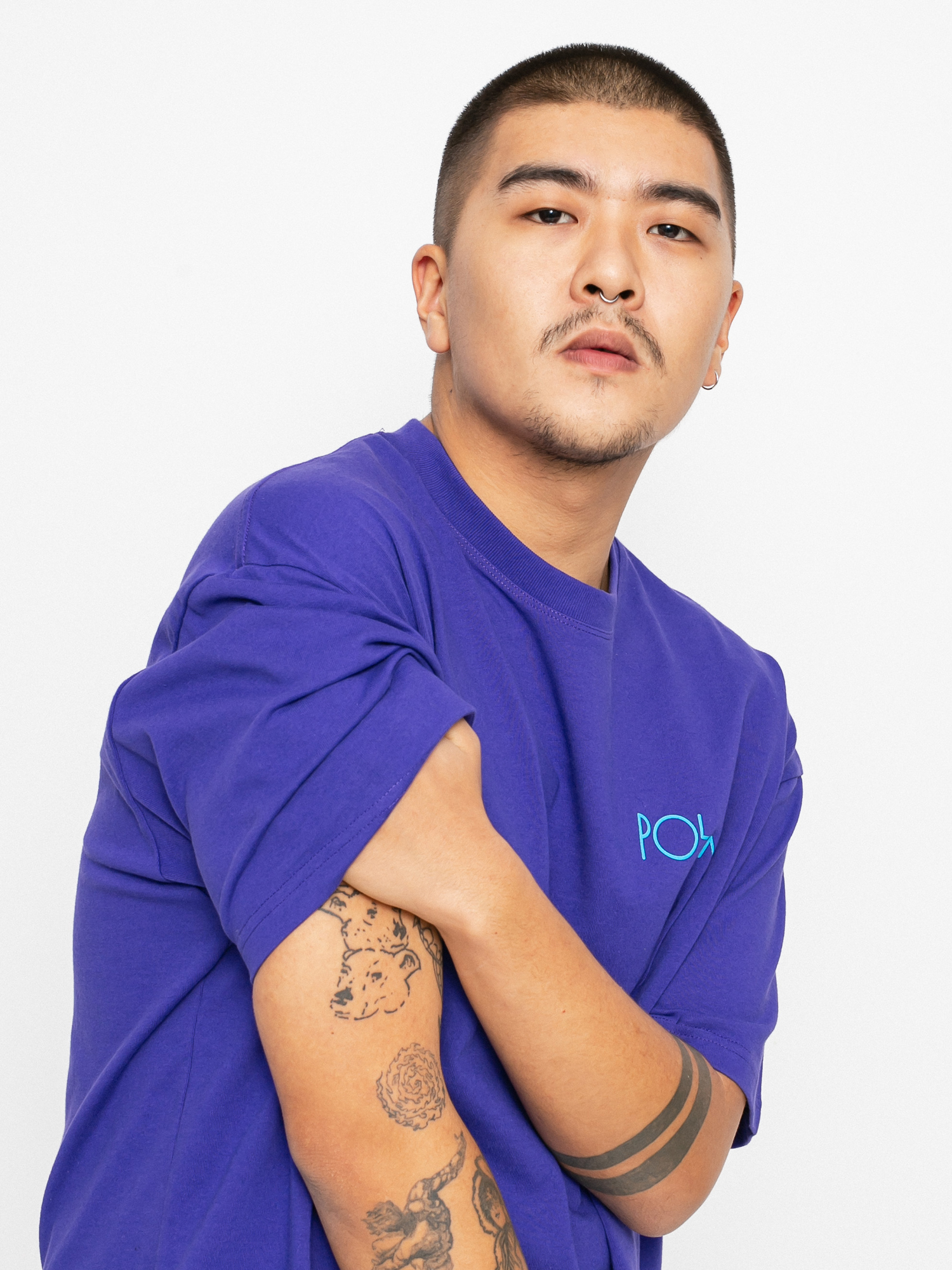 T-shirt Polar Skate Stroke Logo (purple)