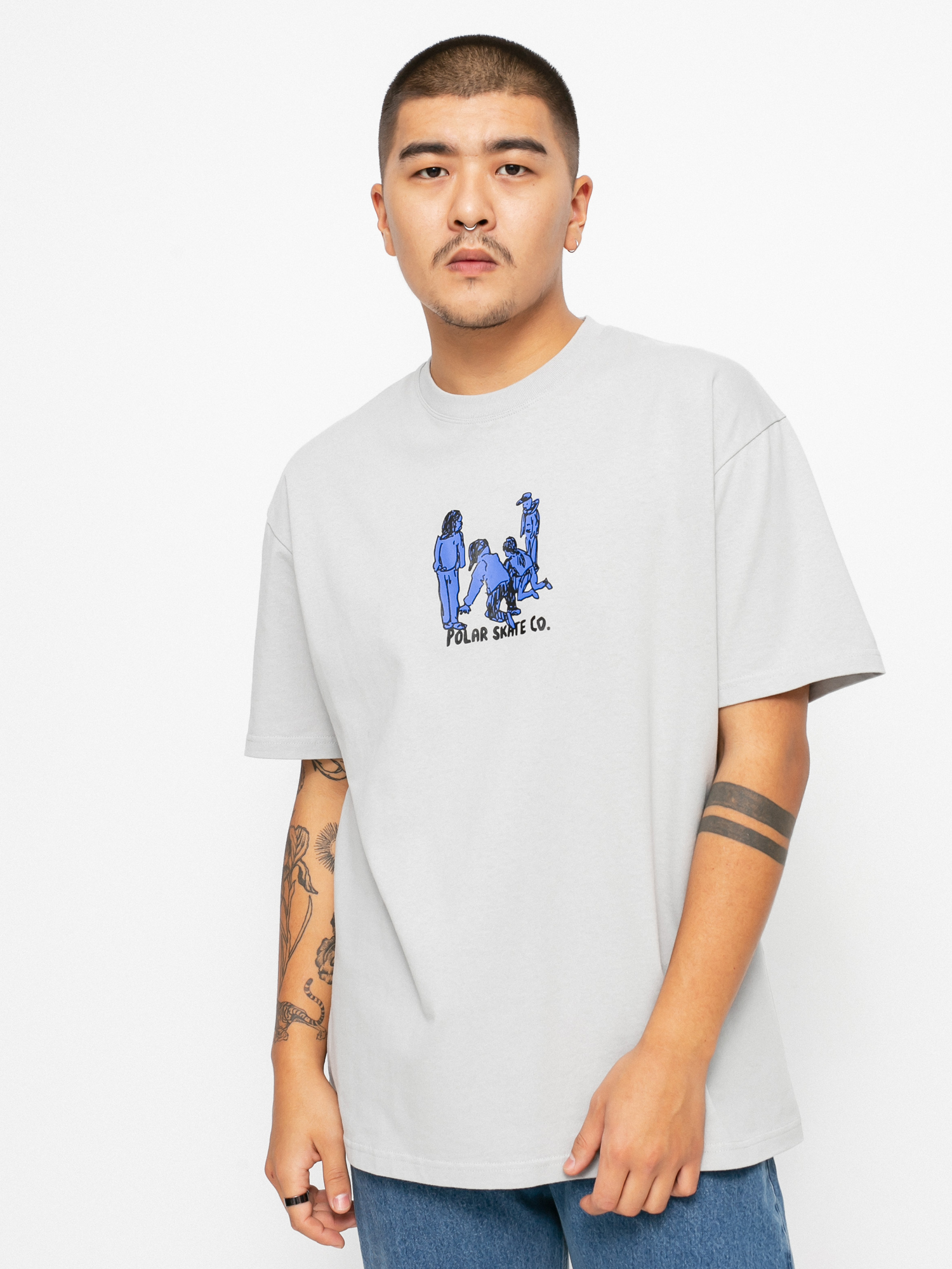 T-shirt Polar Skate Up to no good (silver grey)