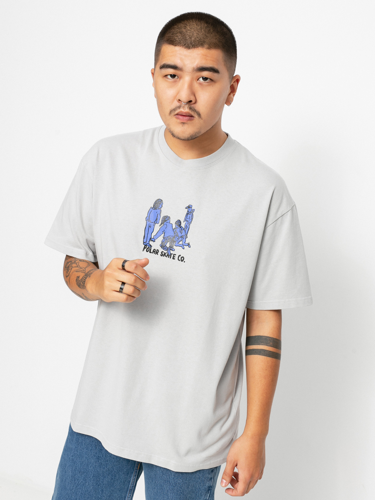 T-shirt Polar Skate Up to no good (silver grey)