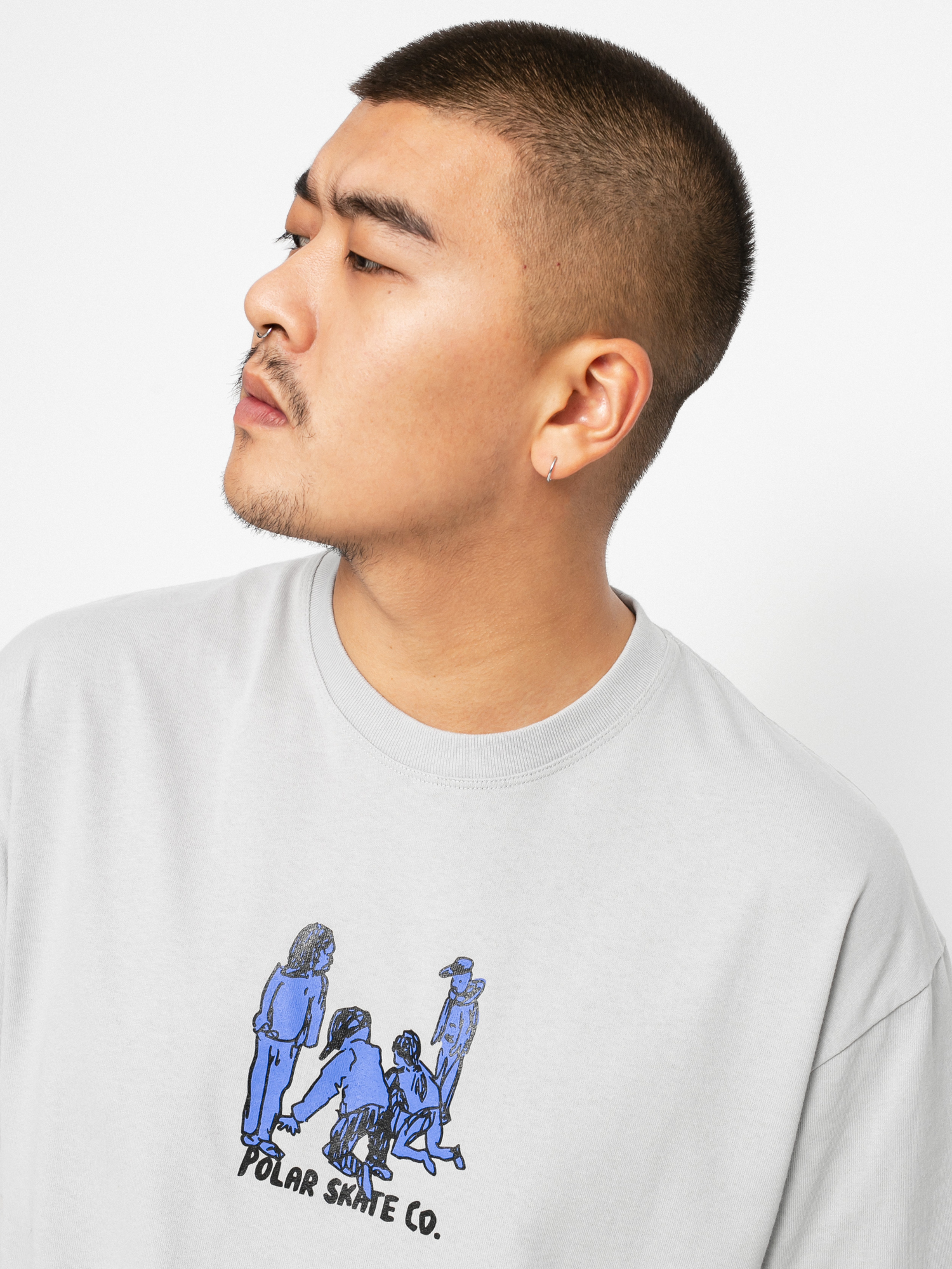 T-shirt Polar Skate Up to no good (silver grey)