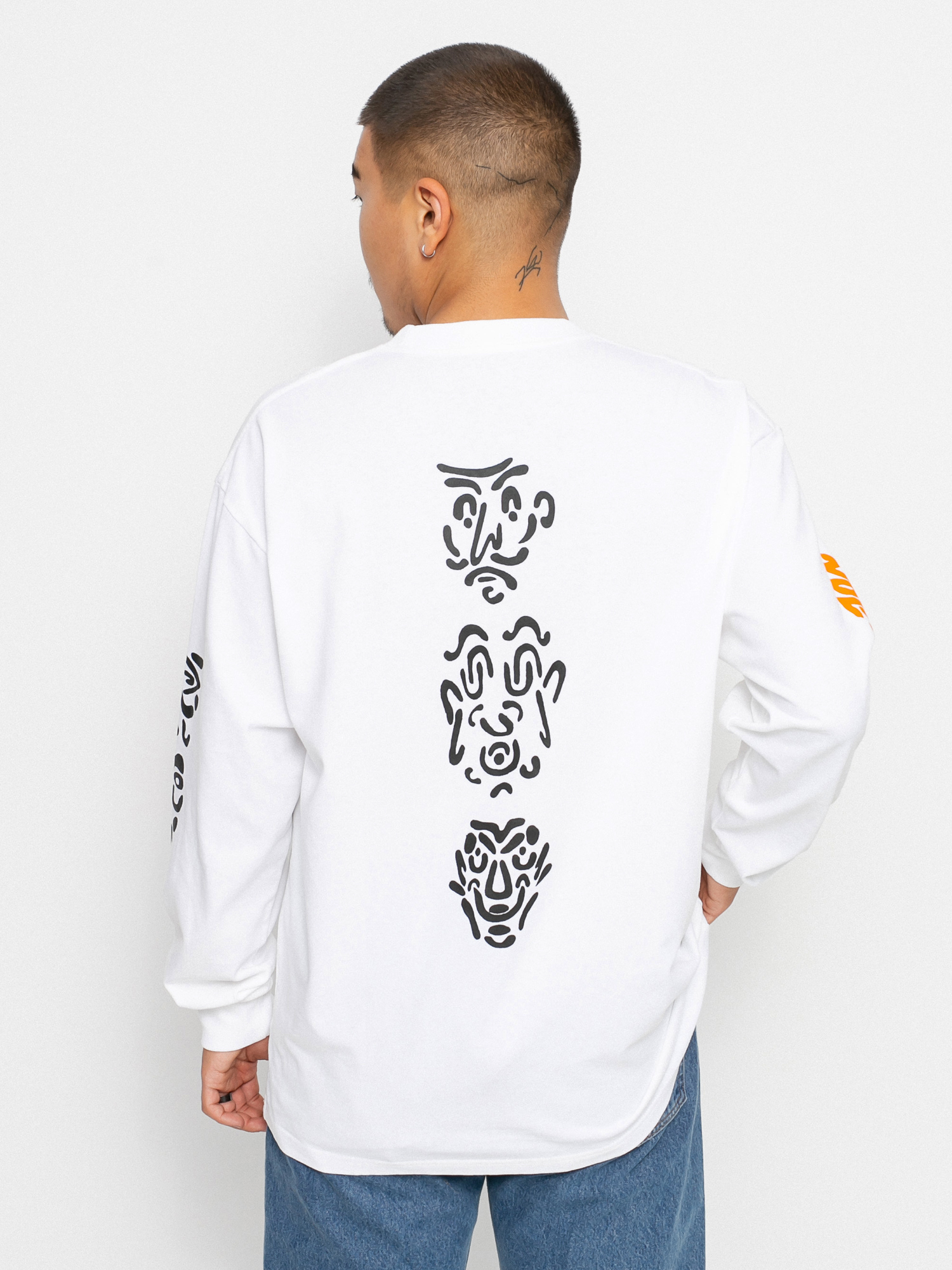 Longsleeve Polar Skate Facescape (white)