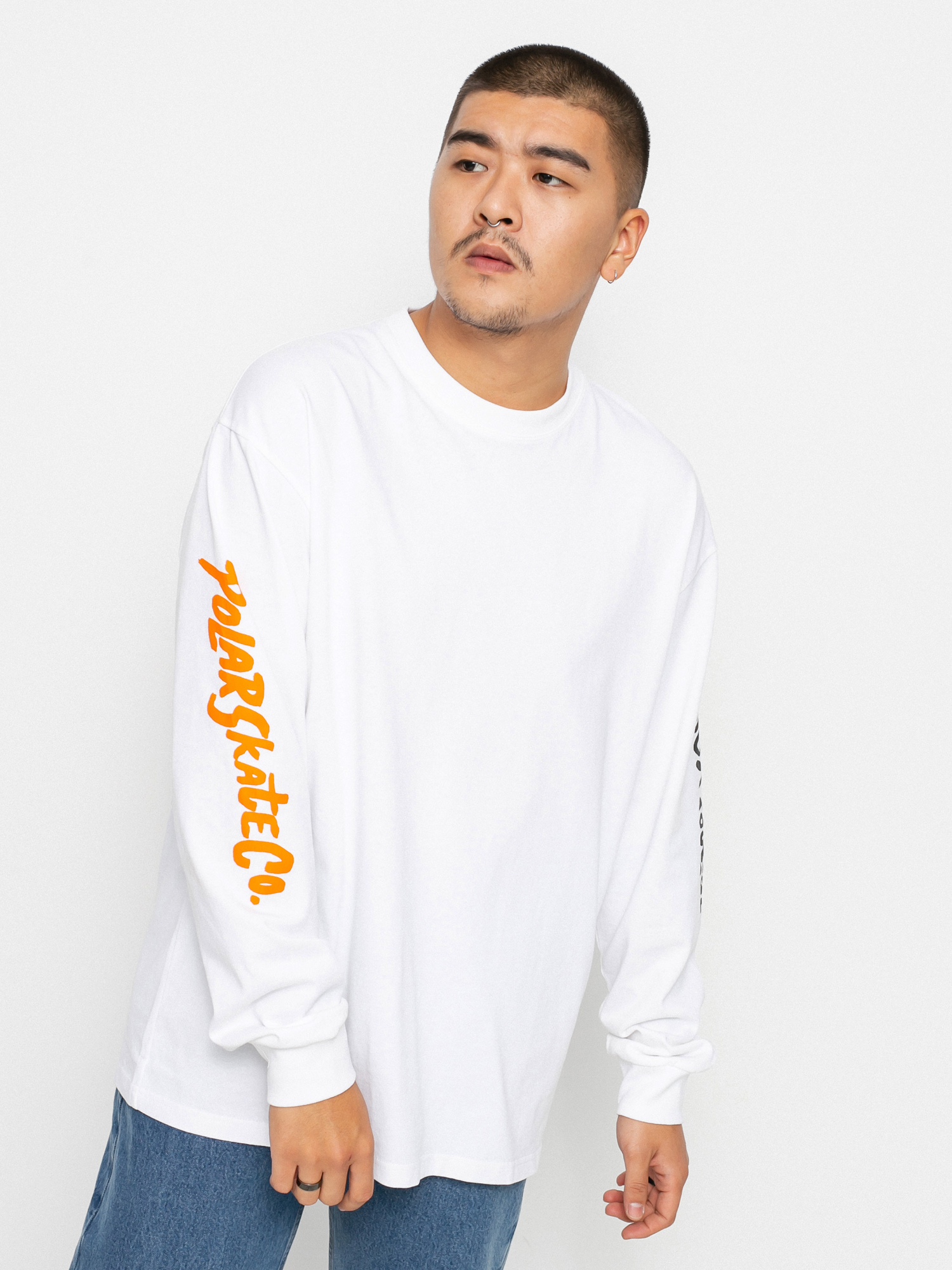 Longsleeve Polar Skate Facescape (white)
