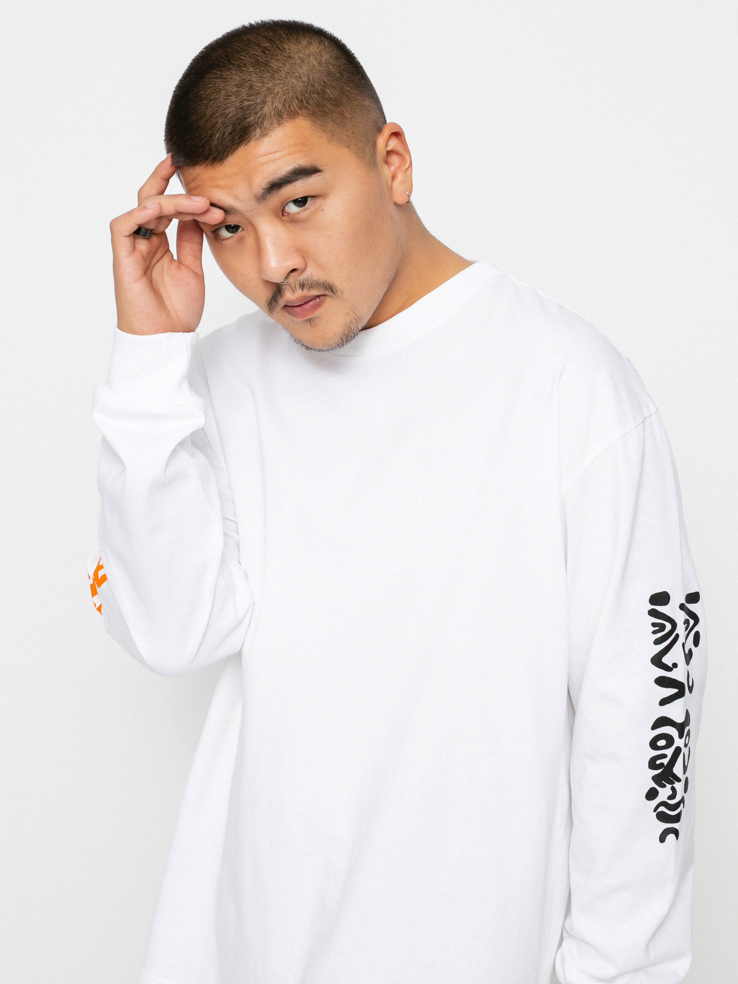 Longsleeve Polar Skate Facescape (white)