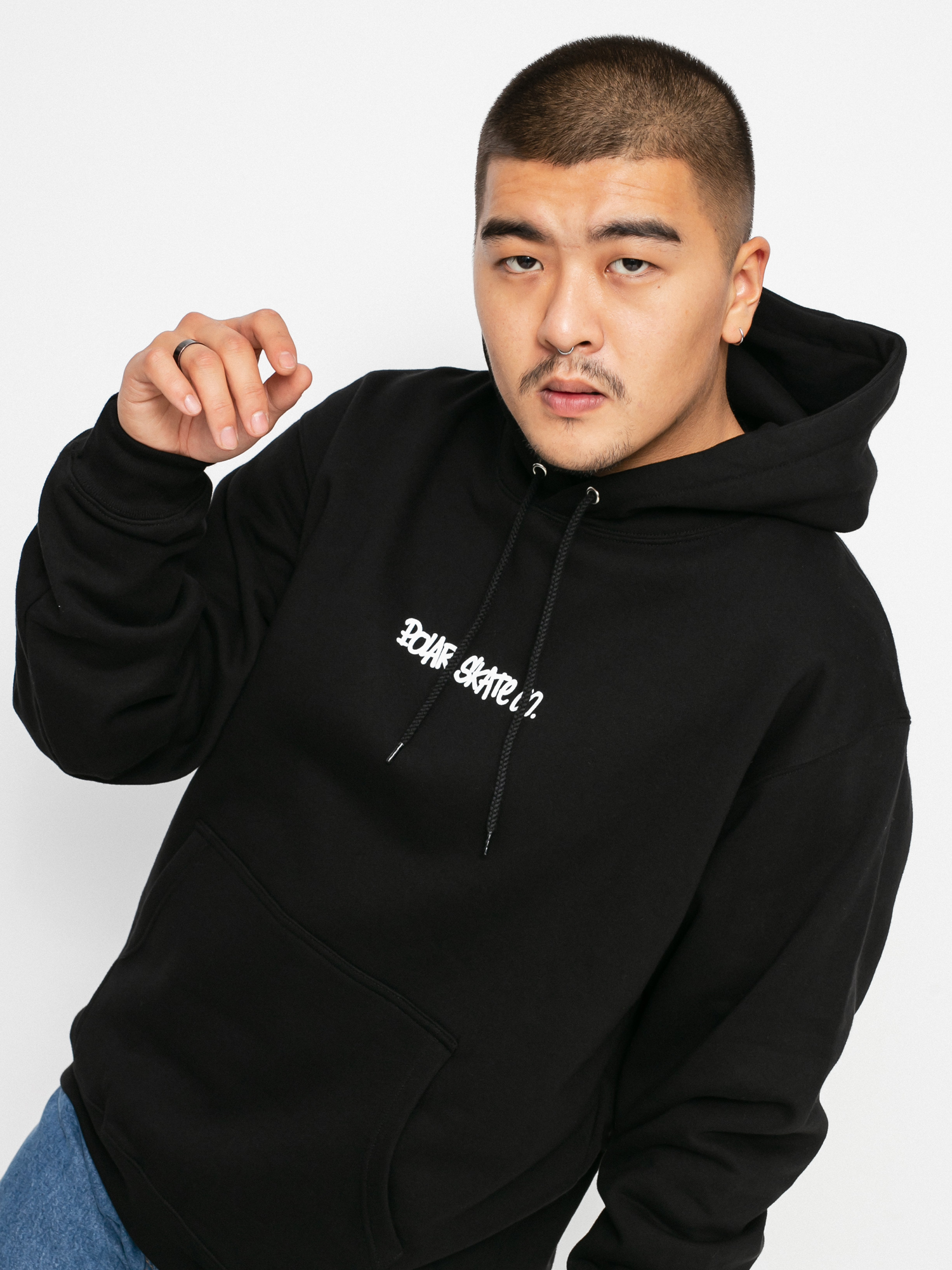 Bluza z kapturem Polar Skate World Domination HD (black)