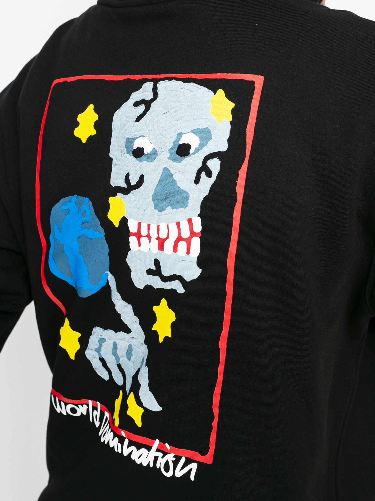 Bluza z kapturem Polar Skate World Domination HD (black)