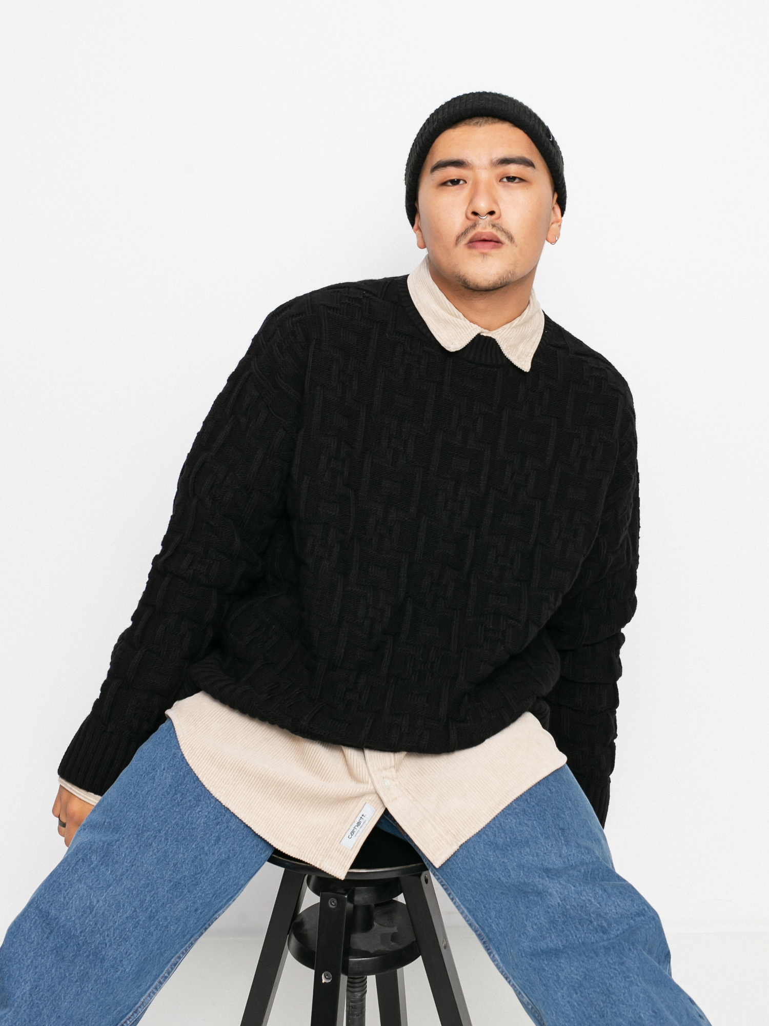 Sweter Polar Skate Square (black)