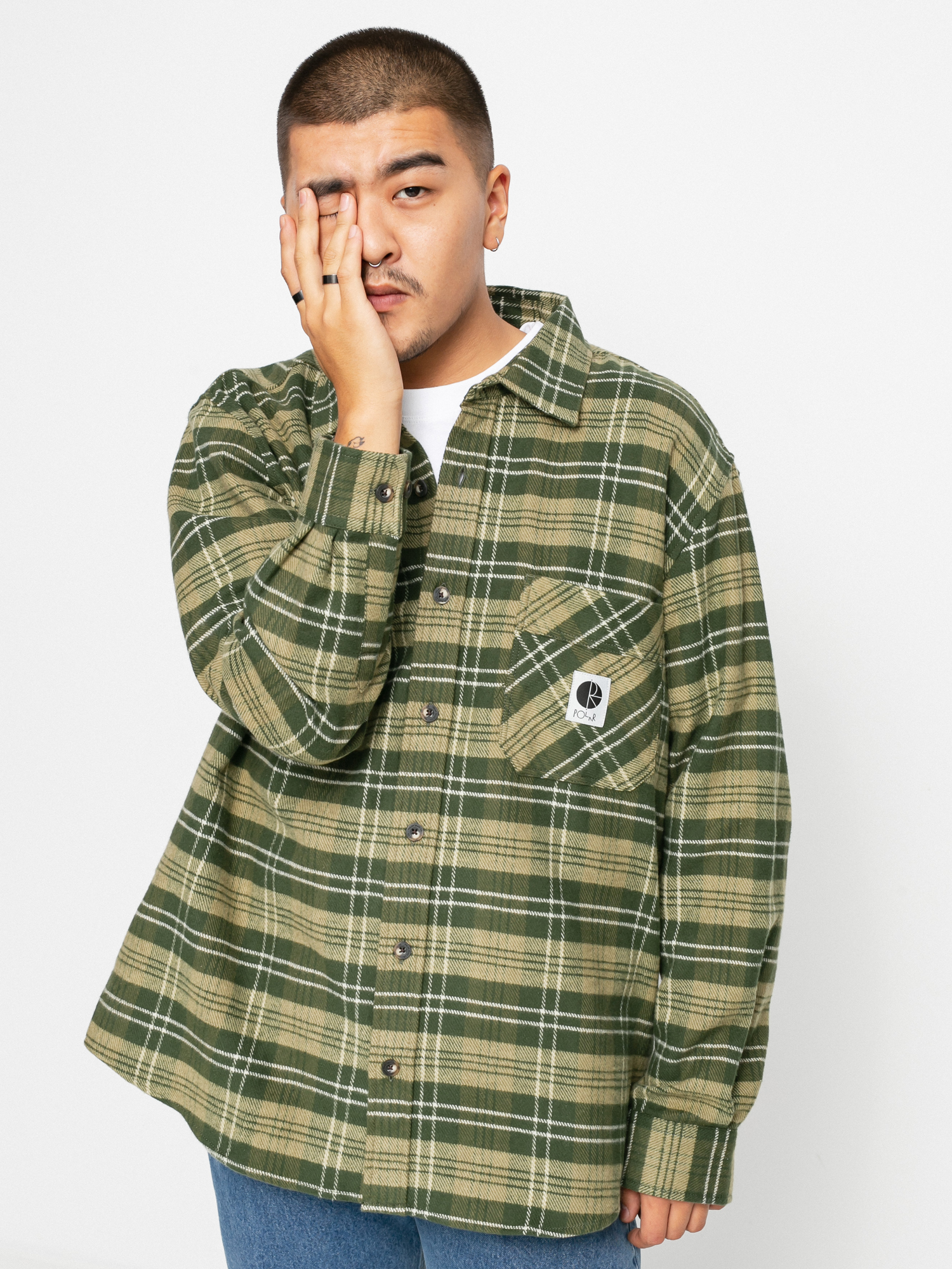 Koszula Polar Skate Flannel (uniform green)