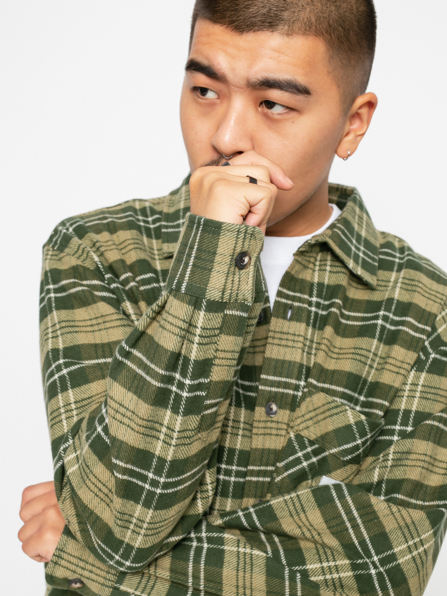 Koszula Polar Skate Flannel (uniform green)