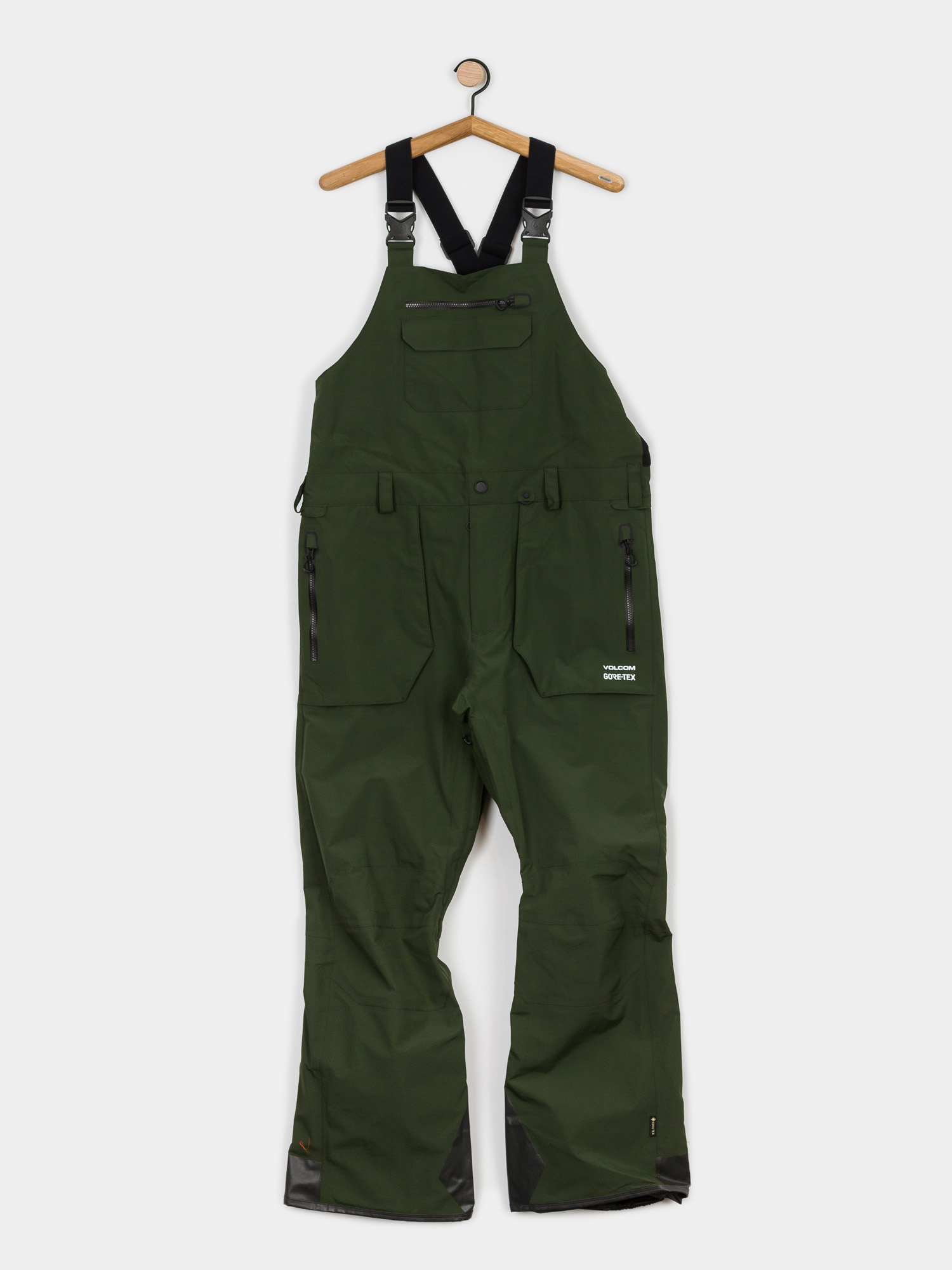 Męskie Spodnie snowboardowe Volcom Rain Gore Bib Overall (saturated green)