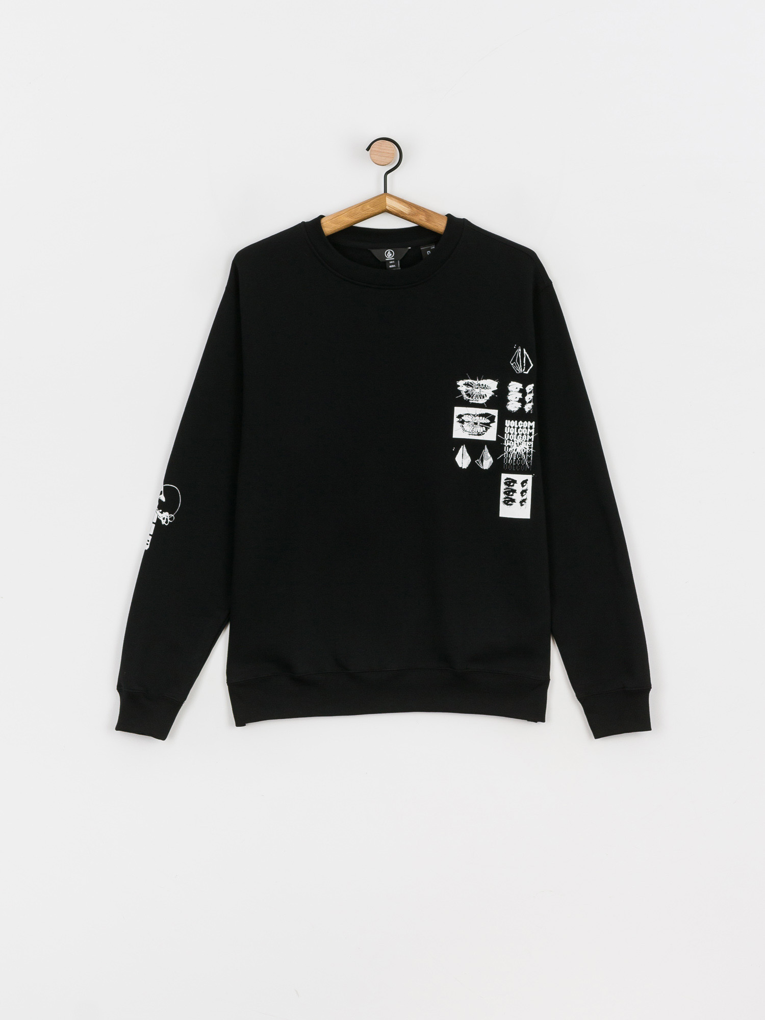 Bluza Volcom Catch 91 Crew Fleece (black)