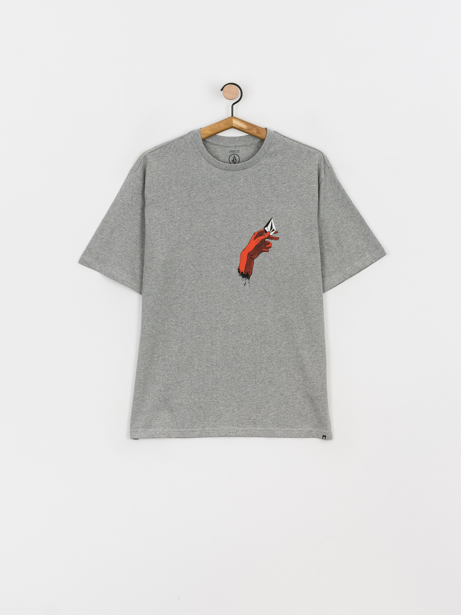 T-shirt Volcom Hand Down Lse (heather grey)